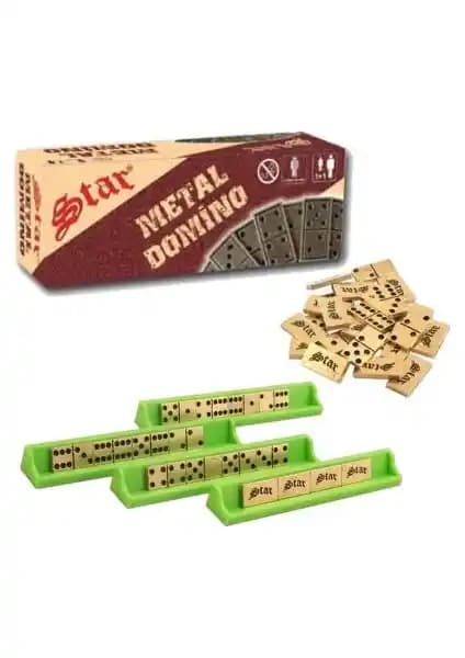 Star Metal Domino Pirinç Seti: Dayanıklı ve Şık Tasarımla Modern Oyun Deneyimi