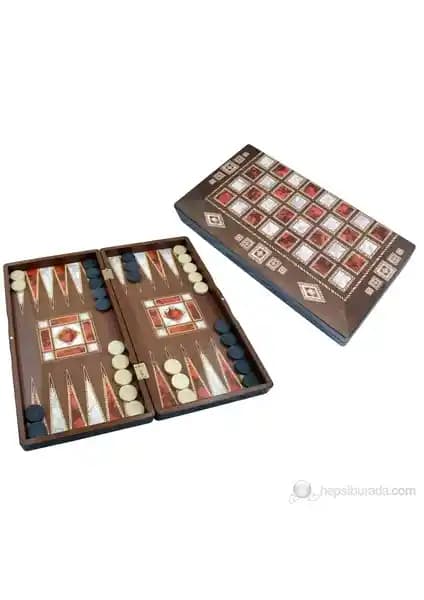 Star Polyester Sedef Tavla Orta Boy Kaliteli ve Şık Tasarımıyla Popüler Bir Masa Oyunu