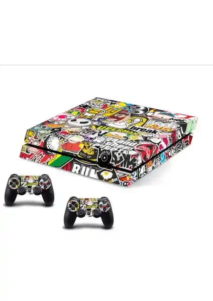 StickerMarket PS4 Sticker Bomb Kılıfı ile Konsolunuza Kişisel ve Koruyucu Dokunuşlar Ekleyin