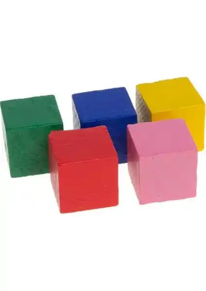 Südor Ahşap Renkli Küp Blok Seti: Dayanıklı ve Eğitici Çocuk Oyuncağı