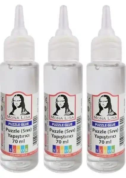 Südor Monalisa 70 ml Puzzle Yapıştırıcı Seti yüksek kaliteli ve şeffaf yapısıyla güvenle kullanılır