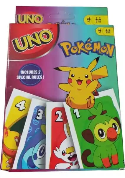UNO Pokémon Oyun Kartları: Çocuklar İçin Eğlence ve Öğrenme Amaçlı Kart Seti