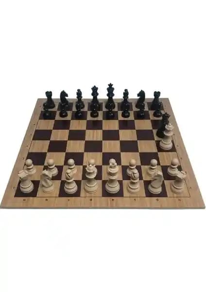 Yüksek Kaliteli Profesyonel Satranç Seti MDF ve Bambu Zeminle Güçlü Oyun Deneyimi
