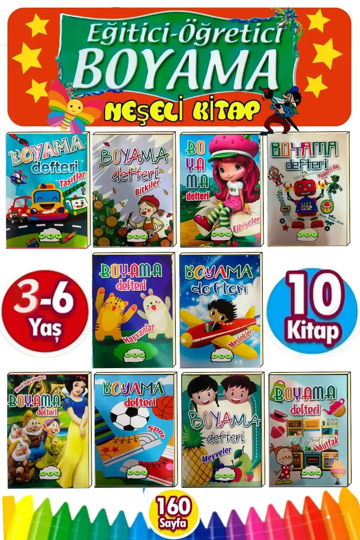 3-6 Yaş İçin KBY Boyama Setiyle Hayal Gücü ve Motor Becerilerinin Gelişimini Destekleyin