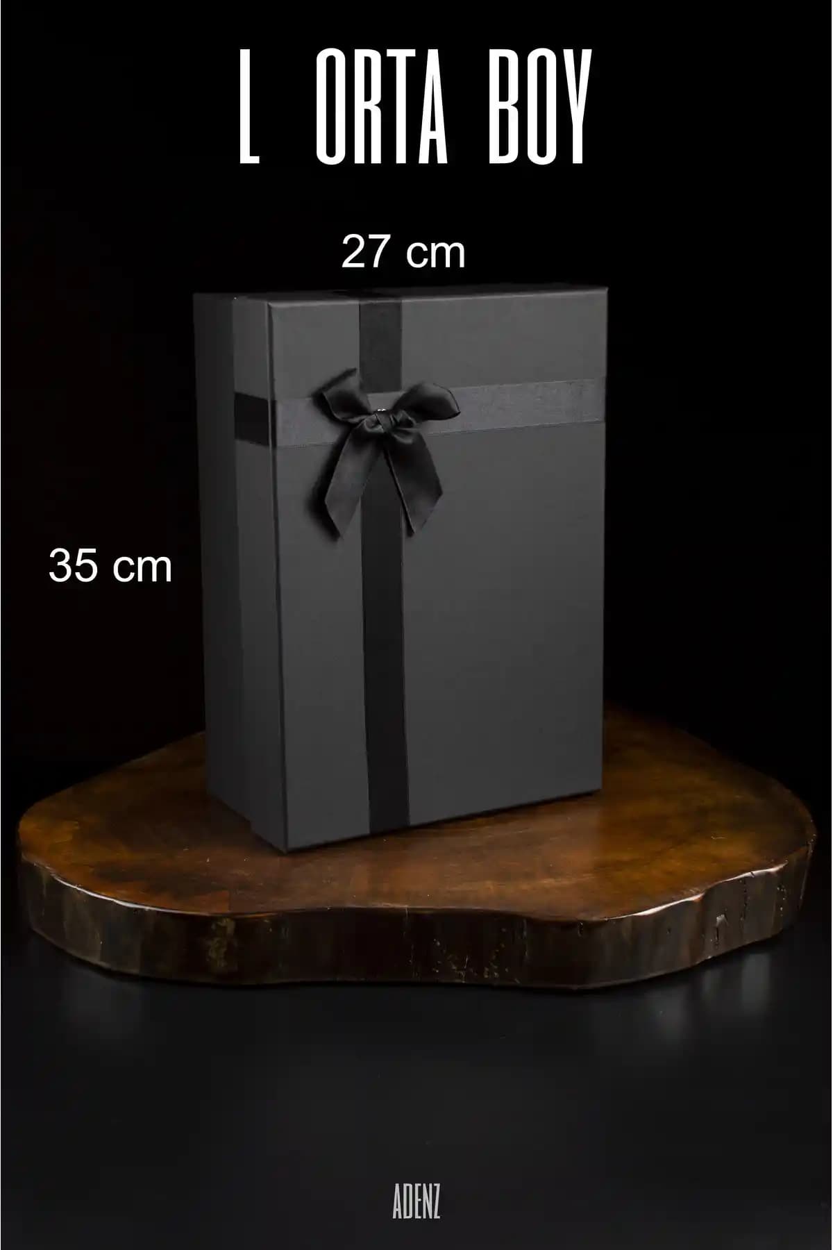 ADENZ Hediye Kutusu Damat Bohçası L Boyut — Nişan, Söz ve Düğün Çeyizi İçin Şık Sunum