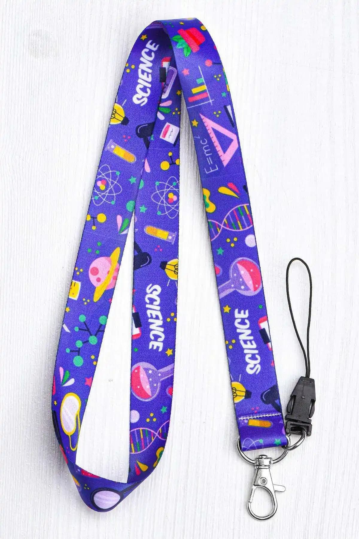 Apptaki ASK0046 Yaka Kartı ve Telefon Aparatı İçin 43 cm Boyun İpi Polyester-Pamuk