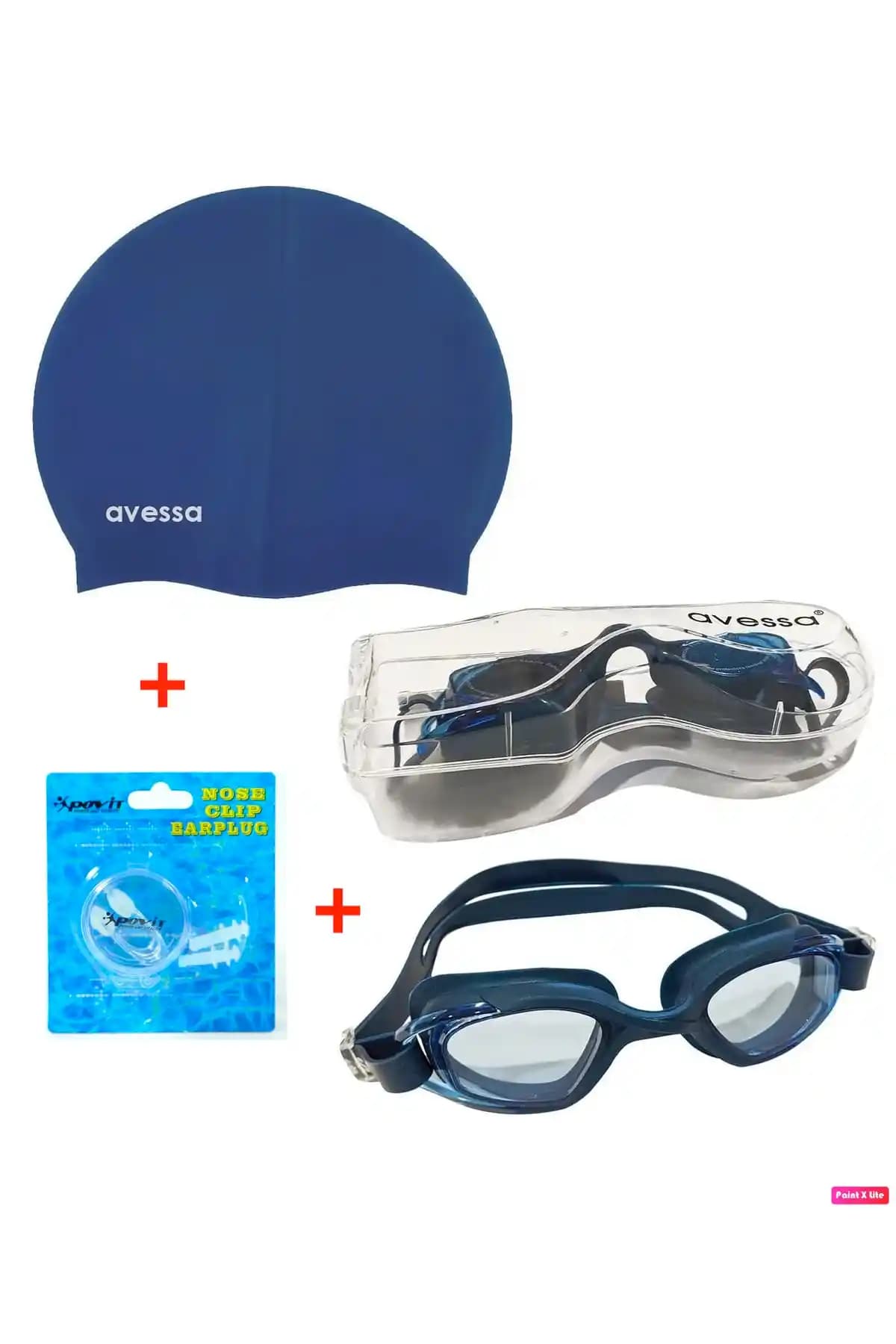Avessa 3'lü Yetişkin Havuz Seti İncelemesi: Gözlük, Bone ve Kulak-Burun Tıkacı