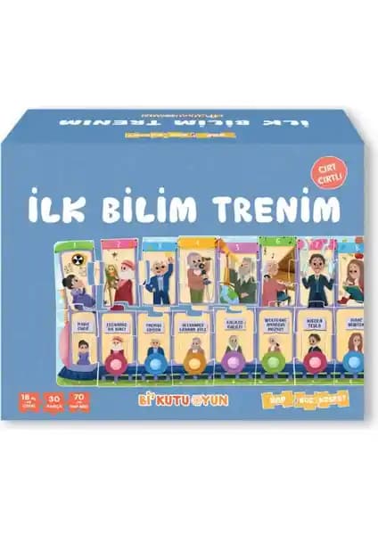 Bi Kutu Oyun İlk Bilim Trenim: Yapboz ve Kitap Seti ile Erken Bilim Farkındalığı
