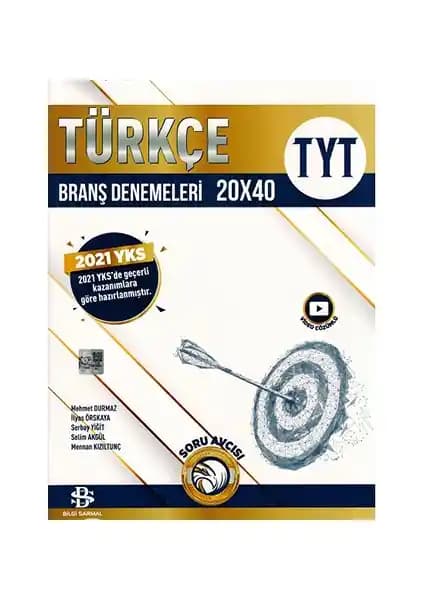 Bilgi Sarmal Yayınları TYT Türkçe 20x40 Branş Denemeleri - 2021 Baskı, Ciltli, 100 Sayfa