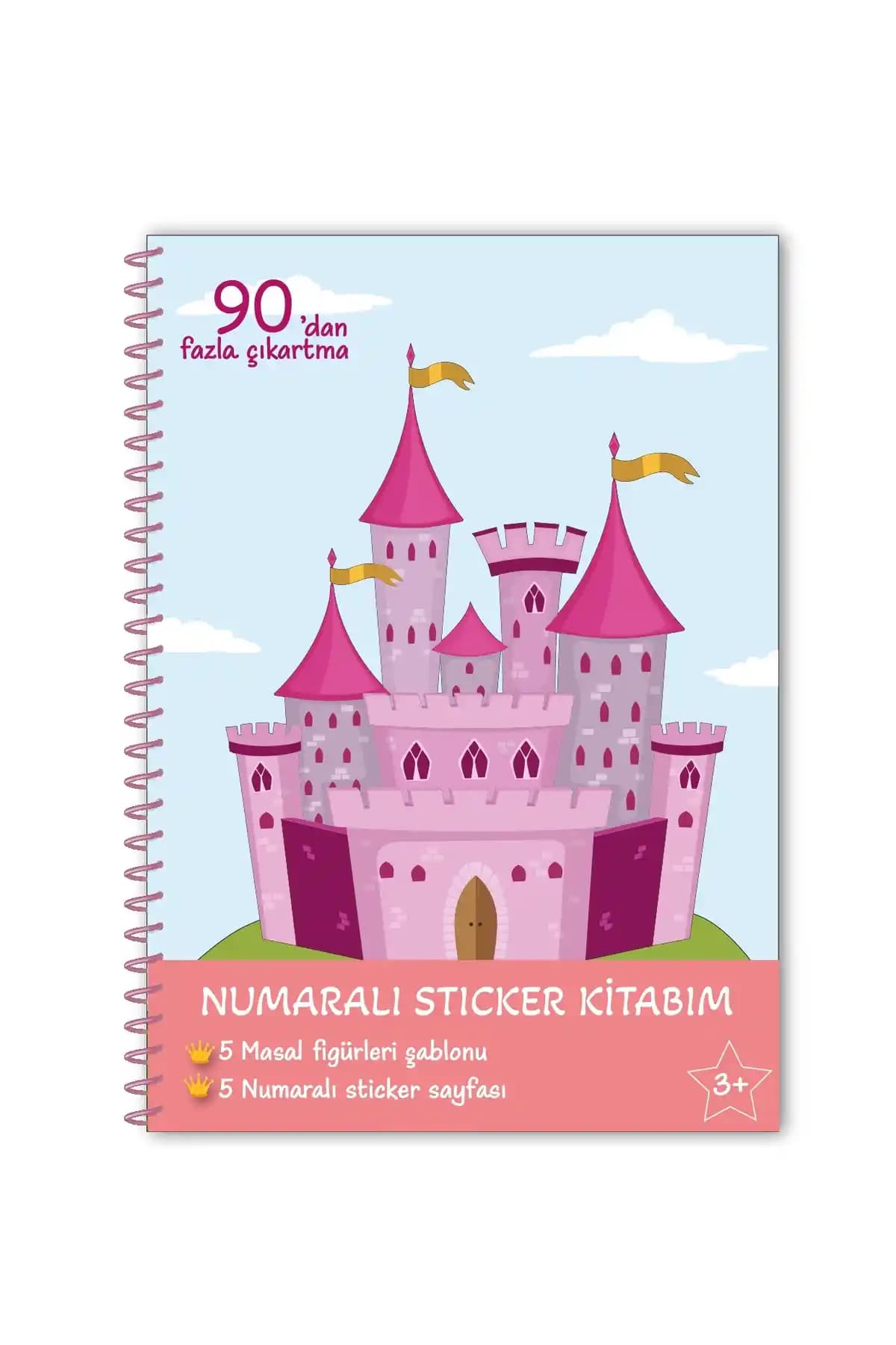 Bitmeyen Masal Temalı Tak Çıkar Sticker Boyama Kitabı – Türkiye Kökenli Tekil Üretim