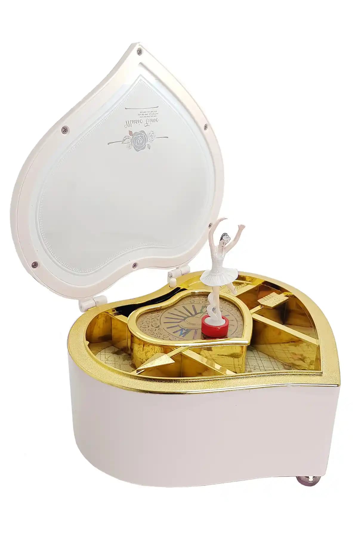 Chavin HD138 Kalp Şeklinde Balerin Müzik Kutusu: Dekoratif Ve Duygusal Hediye