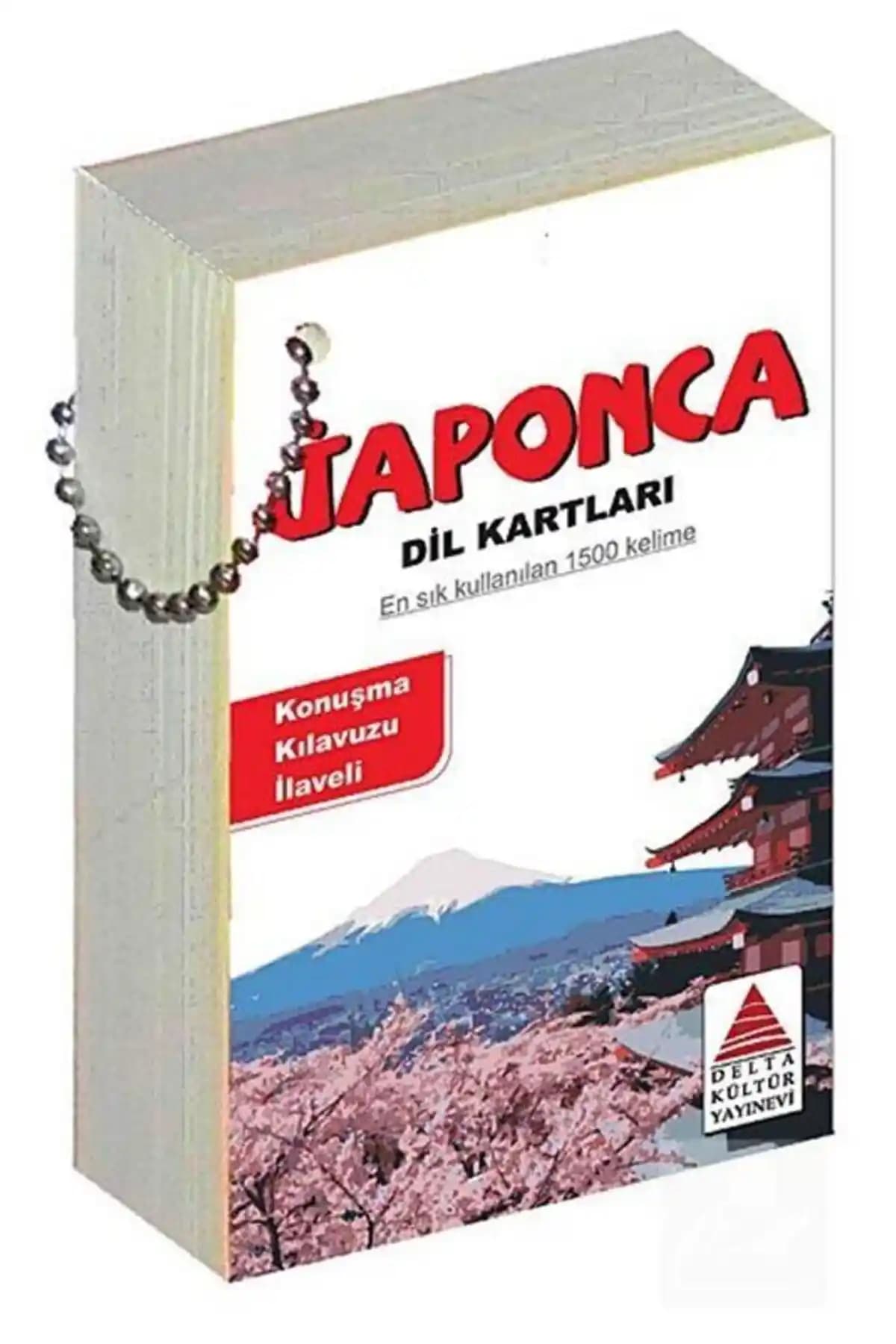 Delta Kültür Yayınevi Japonca-Türkçe Dil Kartları: İki Dilli Öğrenme Seti, 158 Sayfa