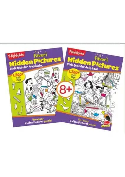 Gizli Resimler 2'li Set: Çocuklar İçin Odaklanma ve Düşünme Becerilerini Geliştirme