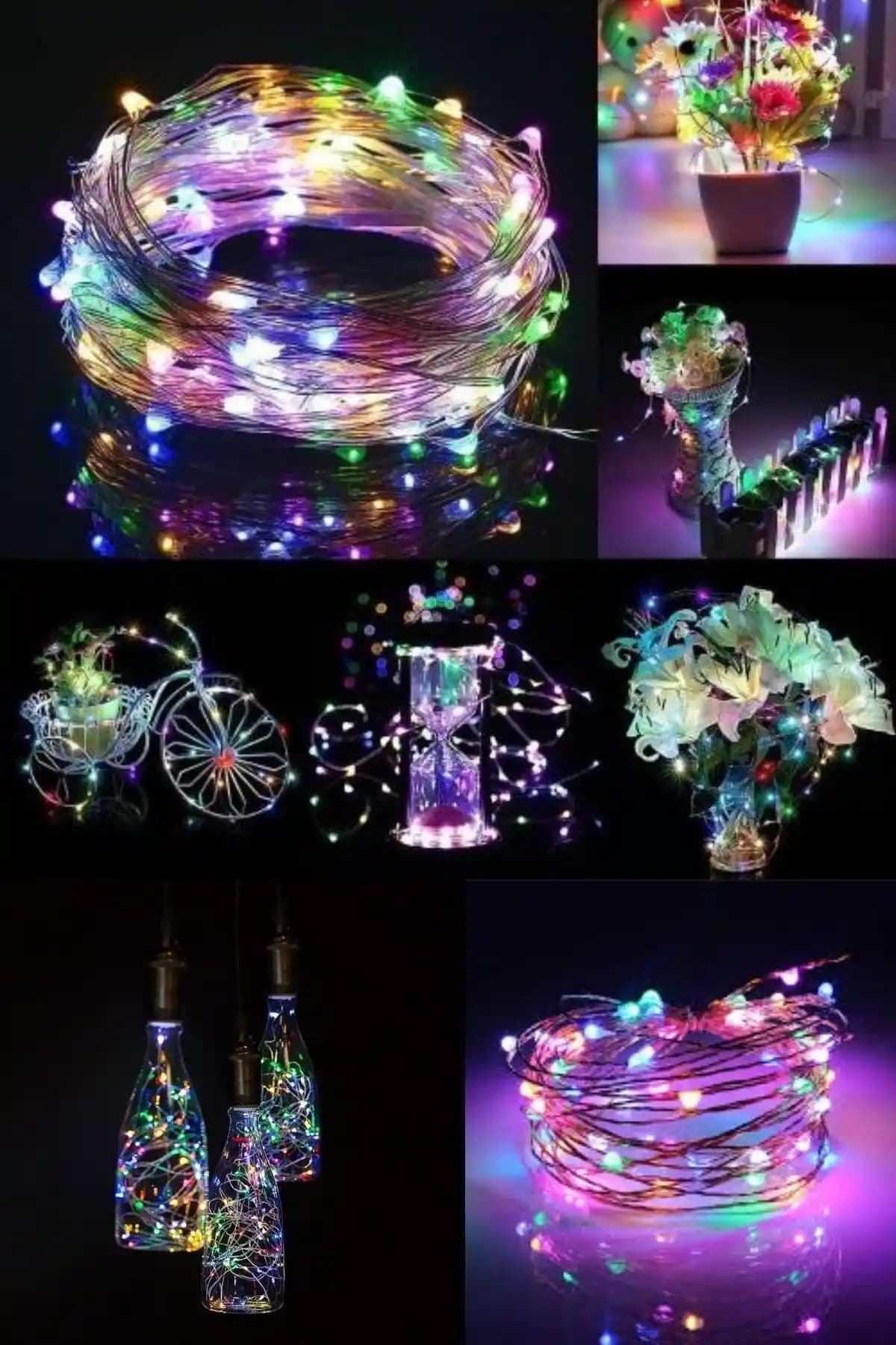 Happyland 3 Metre Yılbaşı Peri LED Işık – Kablolu Tasarım ve Pil ile Taşınabilir