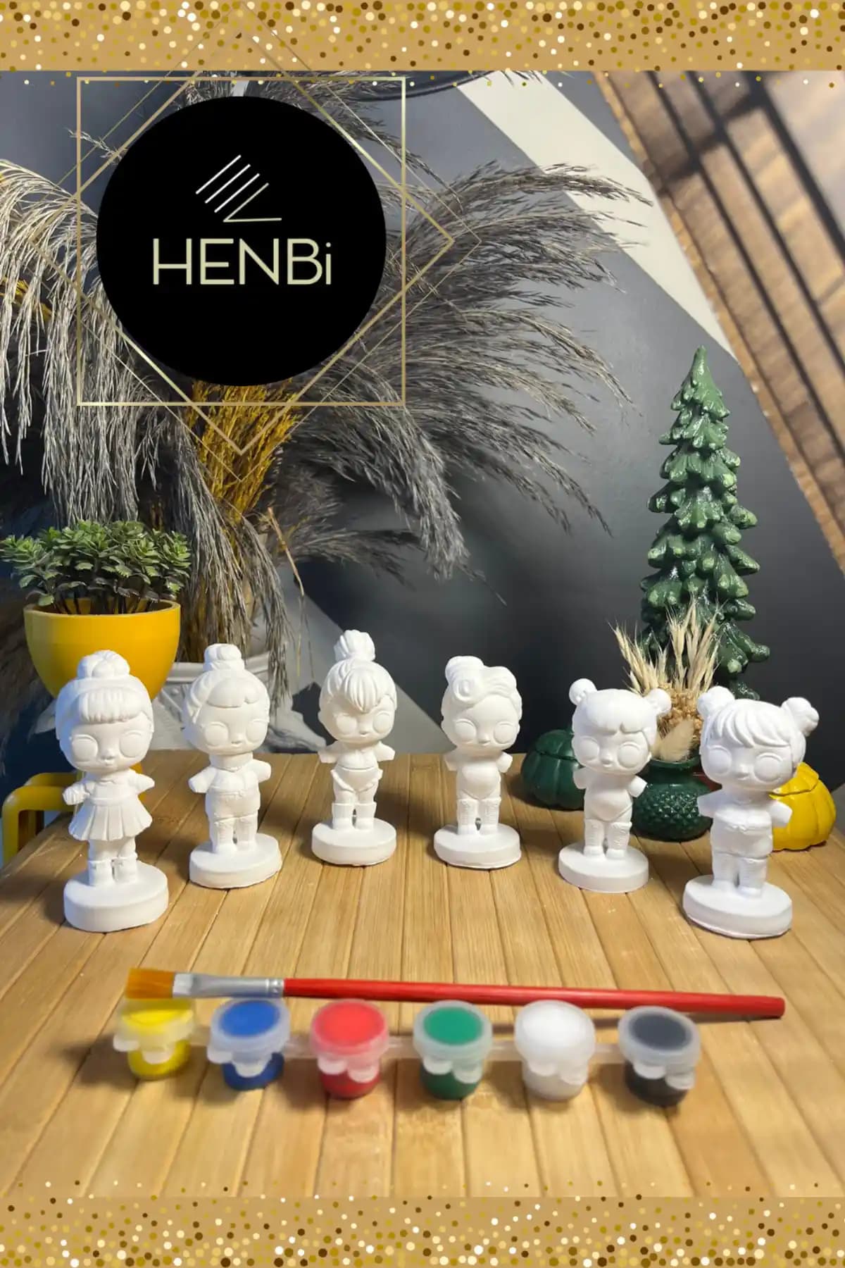 HENBi Lola Bebek (3D) Taş Boyama Seti: Çok Yönlü Gelişim İçin Erken Eğitim Aracı