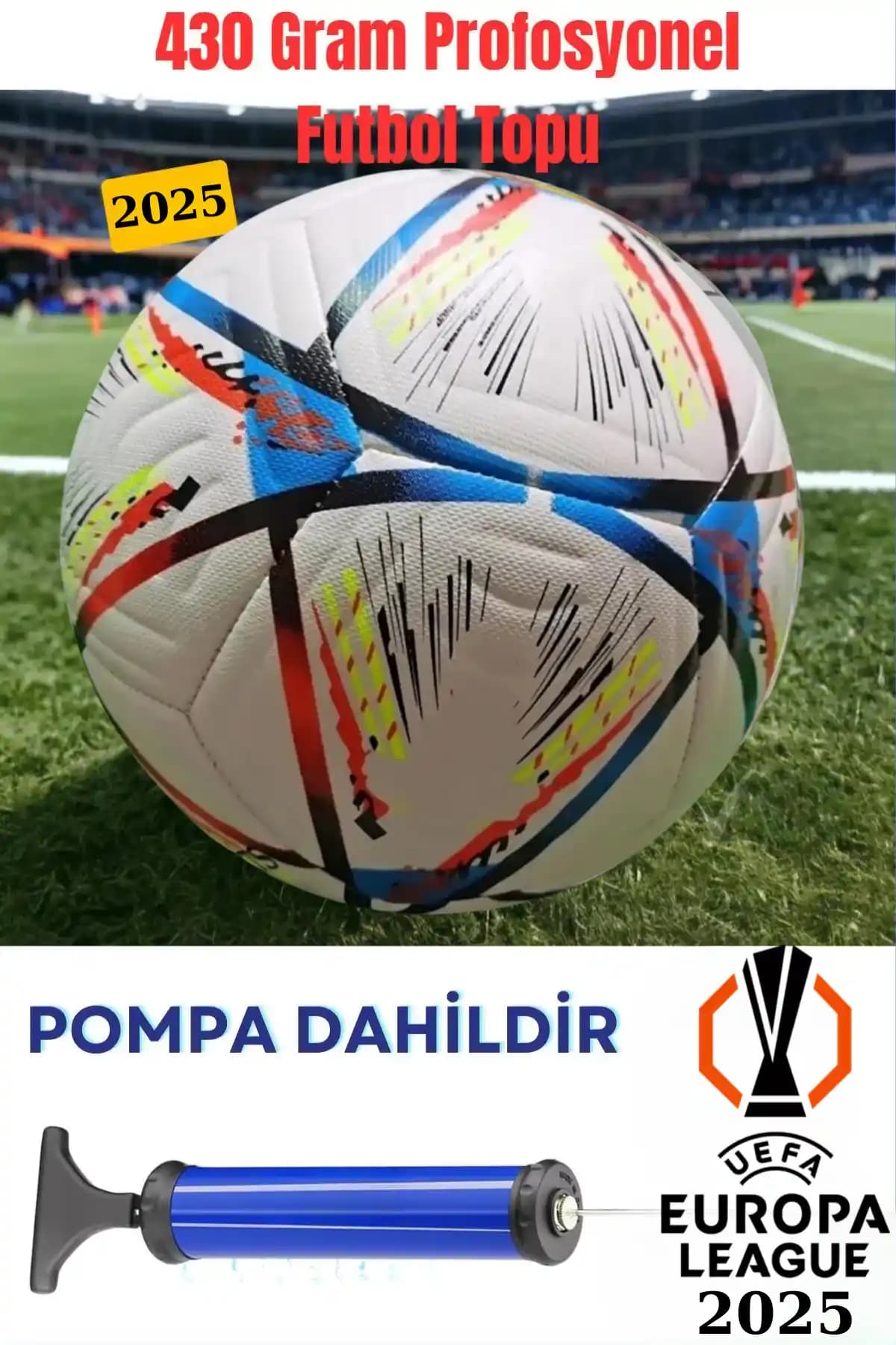 Janva Profesyonel Futbol Topu: Halı Saha ve Çim Saha İçin 415 g, Uefa 2025 Onaylı