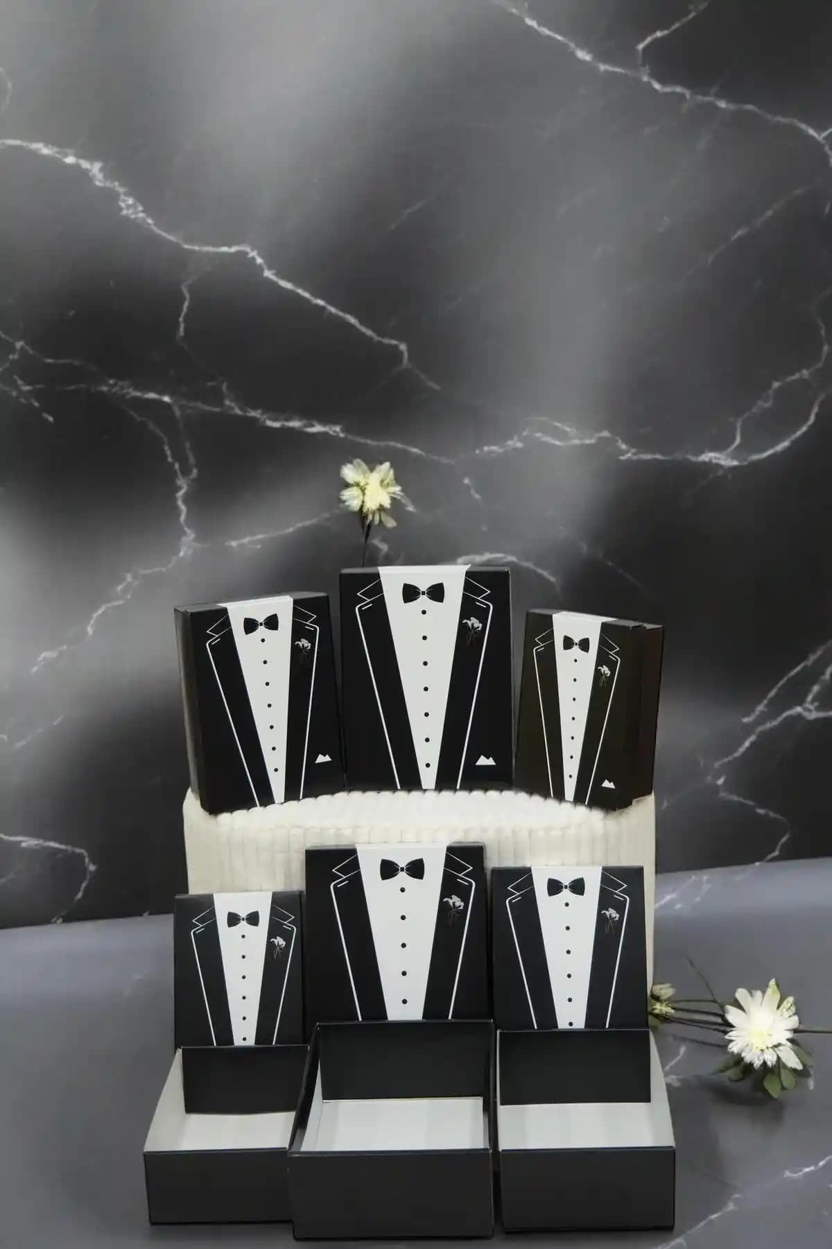 Kırçova Tekstil Büyük Boy XXX-6 Damat Bohçası Damat Kutusu ve Çeyiz Kutusu Takımı