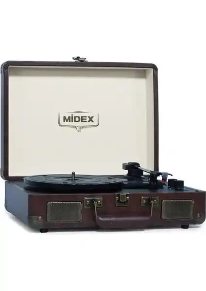 Midex MTX-101CR: Nostaljik Pikap Plak Çalar ve Bluetooth Taşınabilir Hoparlör Özellikleri