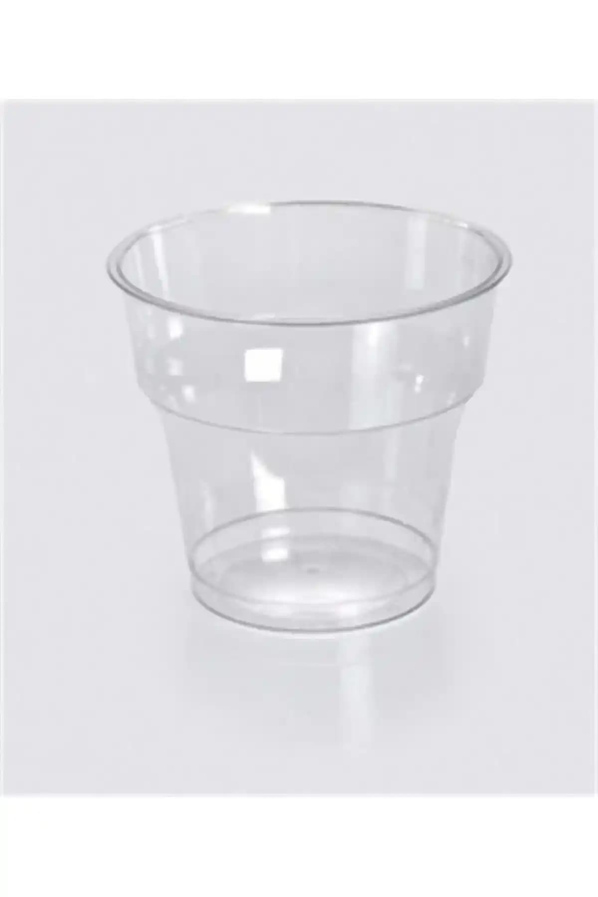 NevPack 180cc Kristal-Mika Şeffaf Plastik Bardak, 25 Adet - Türkiye Üretimi