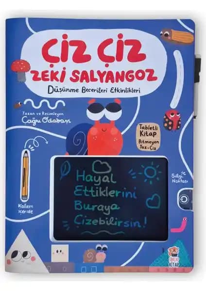 Sincap Kitap Çiz Çiz Zeki Salyangoz: Tabletli Düşünme Becerileri Etkinlikleri