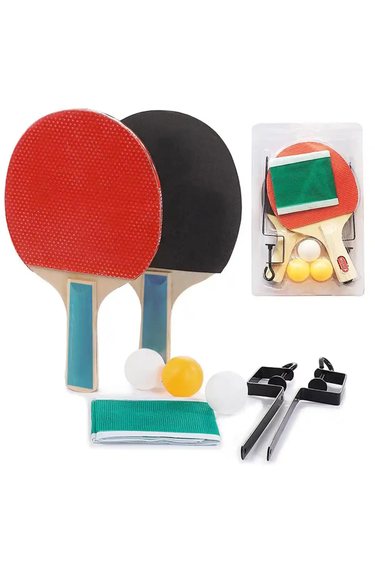 Telvesse Masa Tenisi Raketi Seti: 7 Parça Fileli Başlangıç Seti ve Ölçüleri Detayları