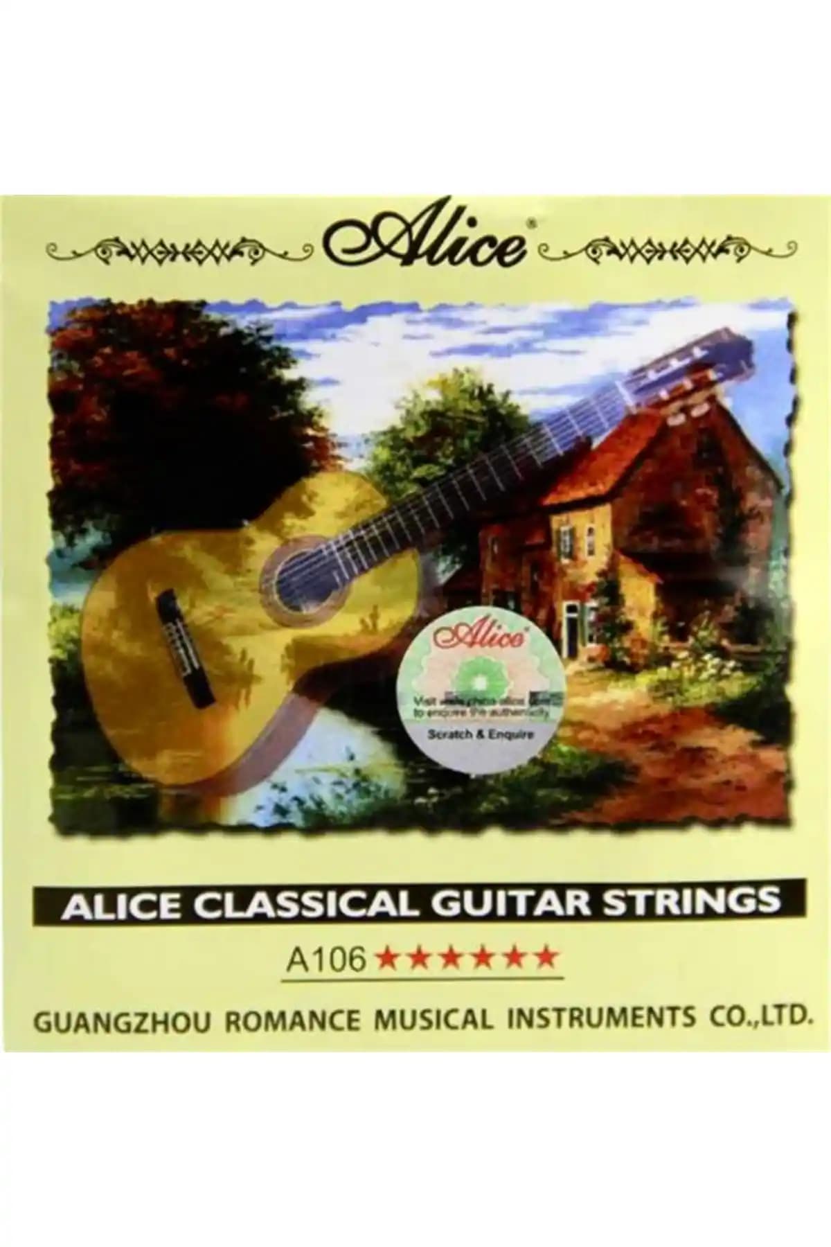 Alice A106H Klasik Gitar Teli Seti - Yüksek Kalite ve Güvenilirlik