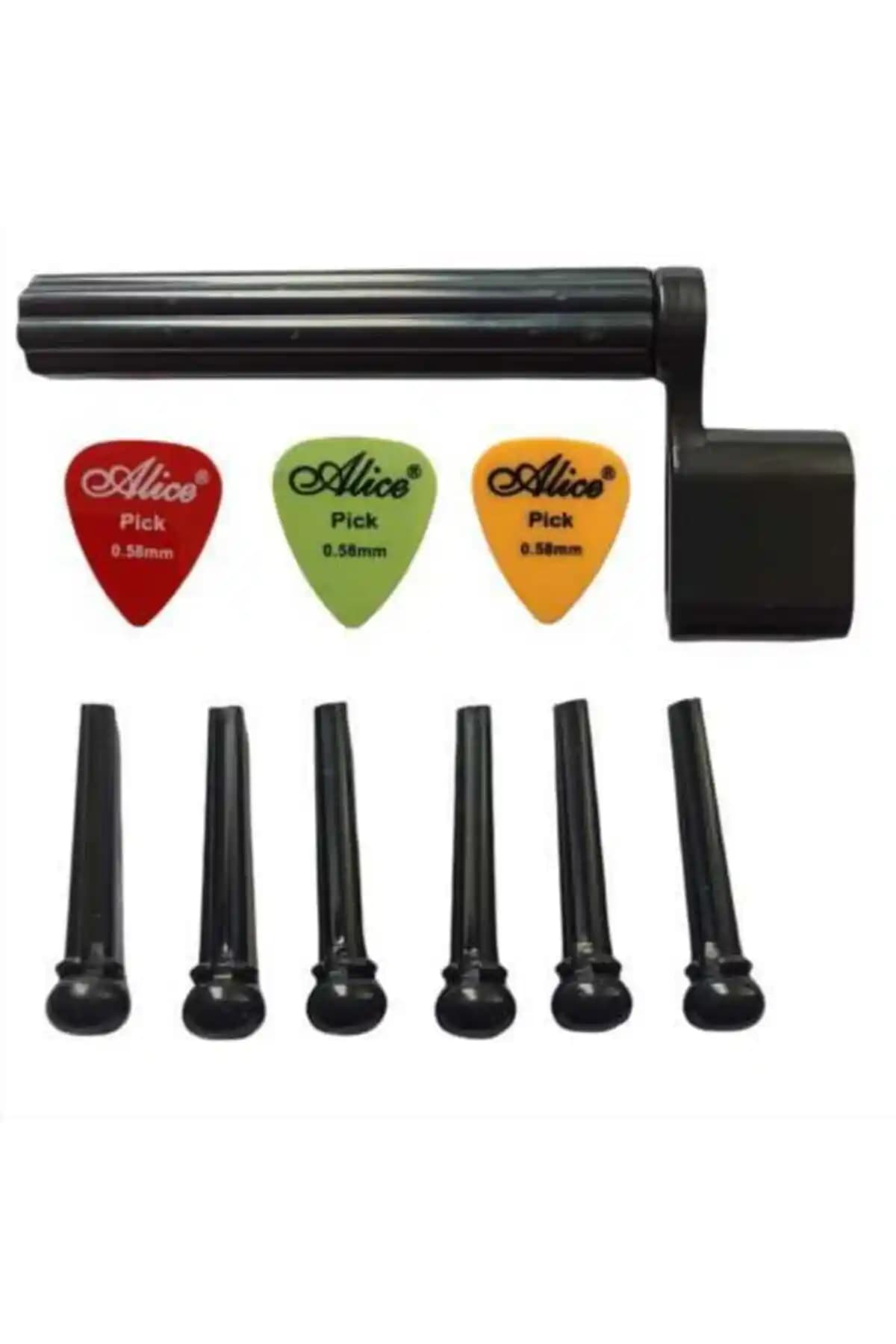 Alice Akustik Gitar Köprü Pimi ve Aksesuar Seti: Dayanıklı ve Kullanışlı Müzik Aleti Bakım Çözümü