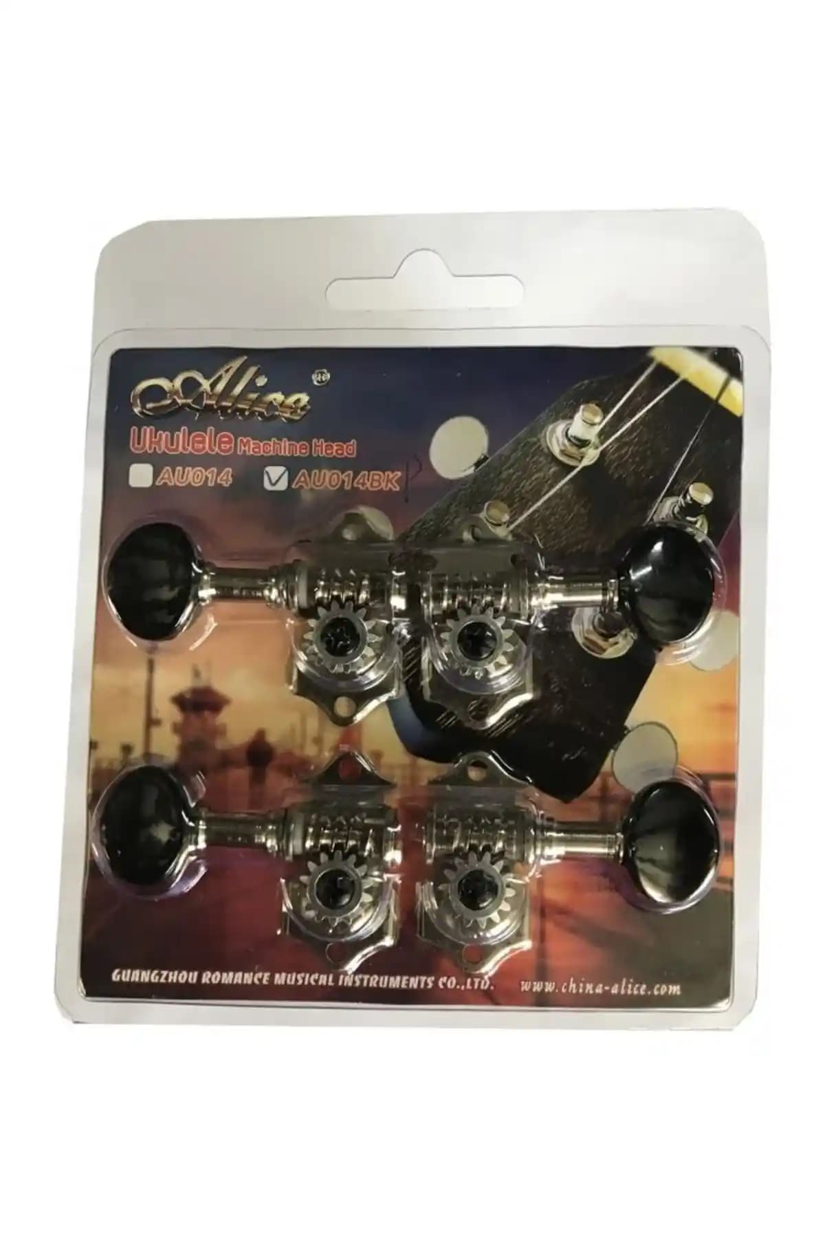 Alice AU014BKP Siyah Ukulele Burgu Seti - Dayanıklı ve Şık Enstrüman Aksesuarı