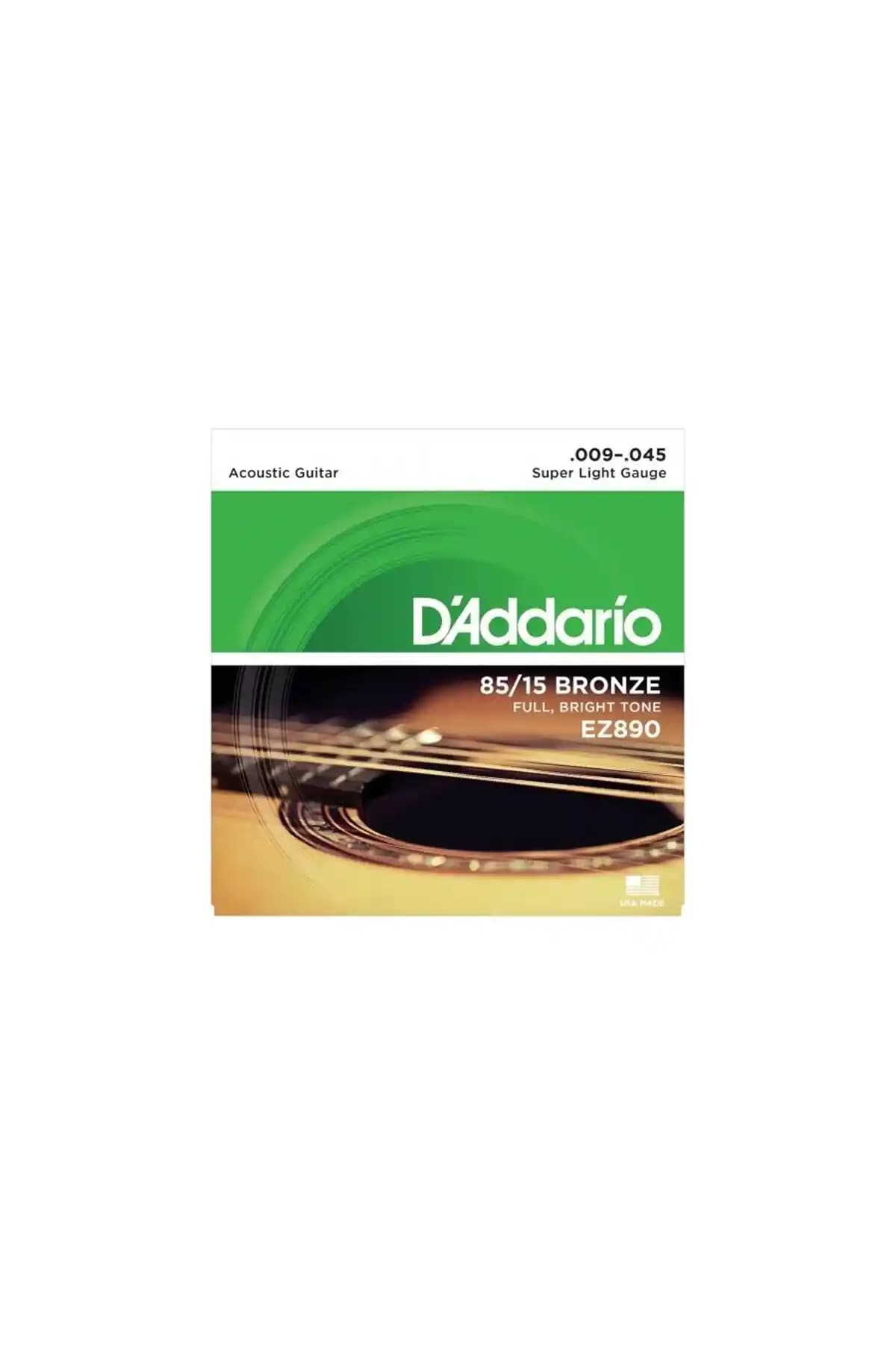 D'Addario EZ890 Akustik Gitar Tel Seti: Yüksek Performans ve Dayanıklılık Sunan Kaliteli Teller