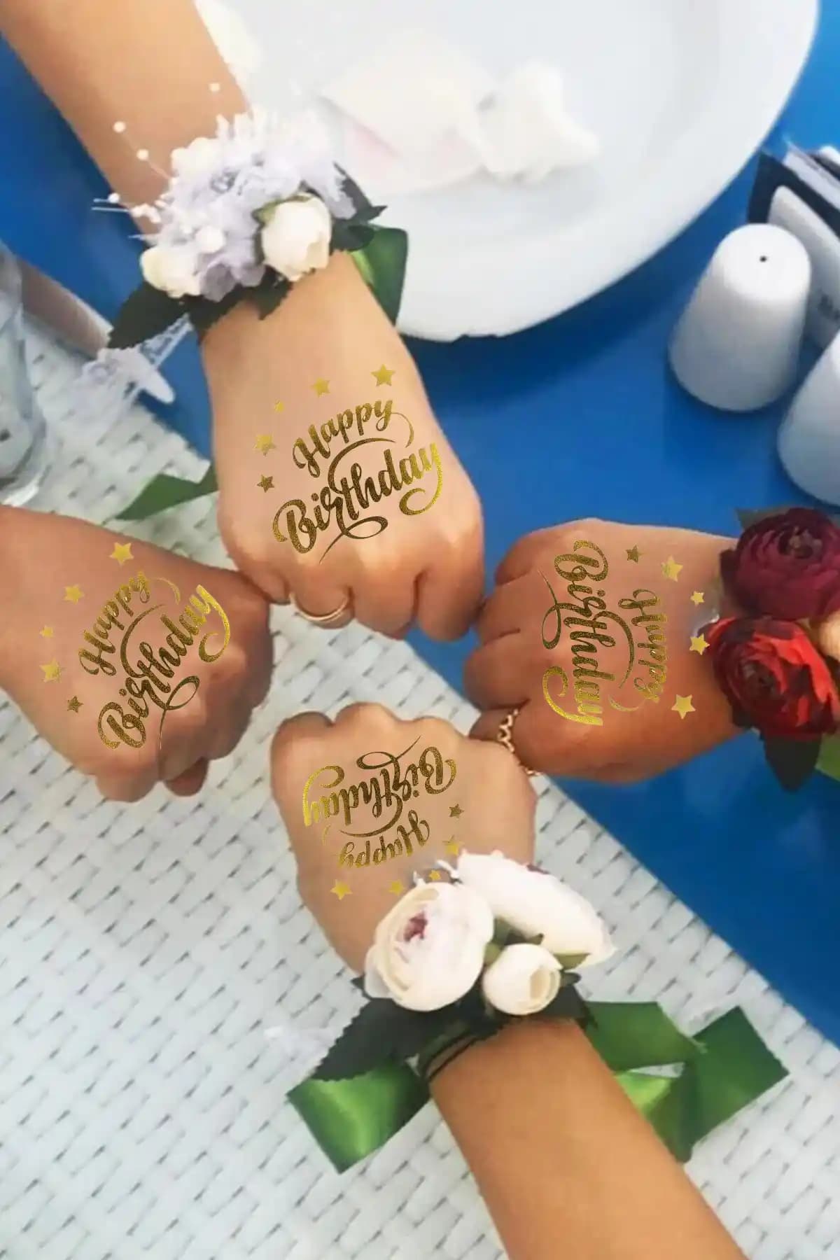 Dekozoni Happy Birthday Geçici Dövme Setiyle Doğum Günlerini Renkli ve Eğlenceli Hale Getirin