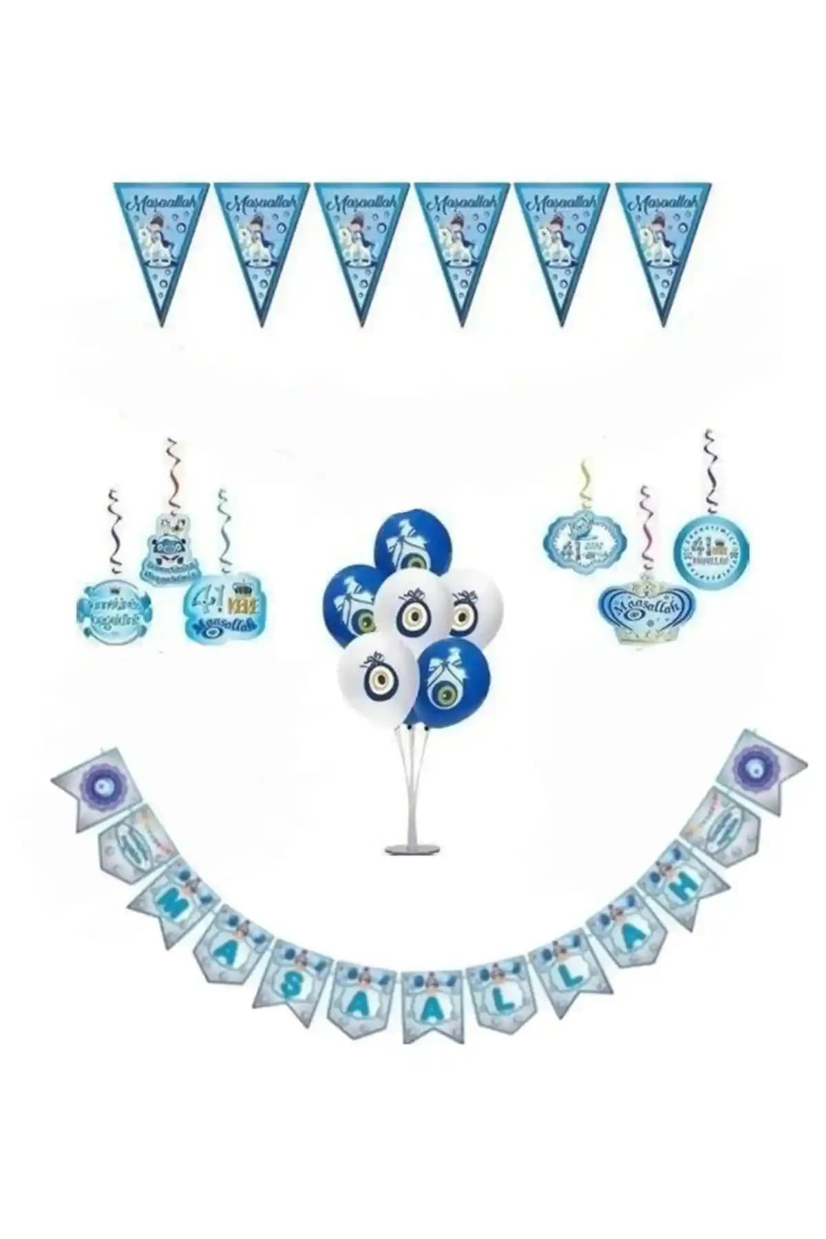 DÜVENCİ TİCARET Sünnet Süsleme Seti ile Organizasyonlarınızı Renkli ve Unutulmaz Kılın