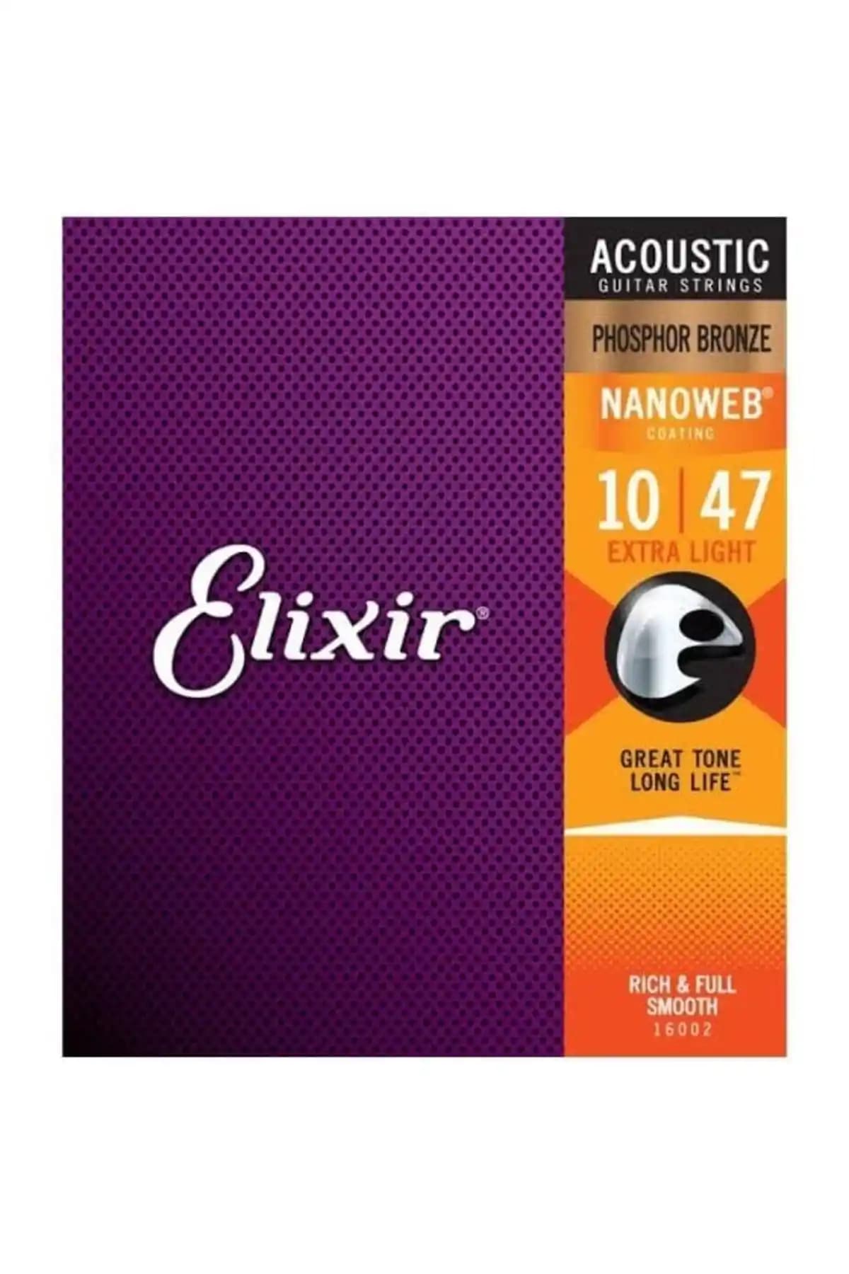 Elixir Fosfor Bronz Akustik Gitar Teli - Uzun Ömürlü ve Yüksek Ses Kalitesi