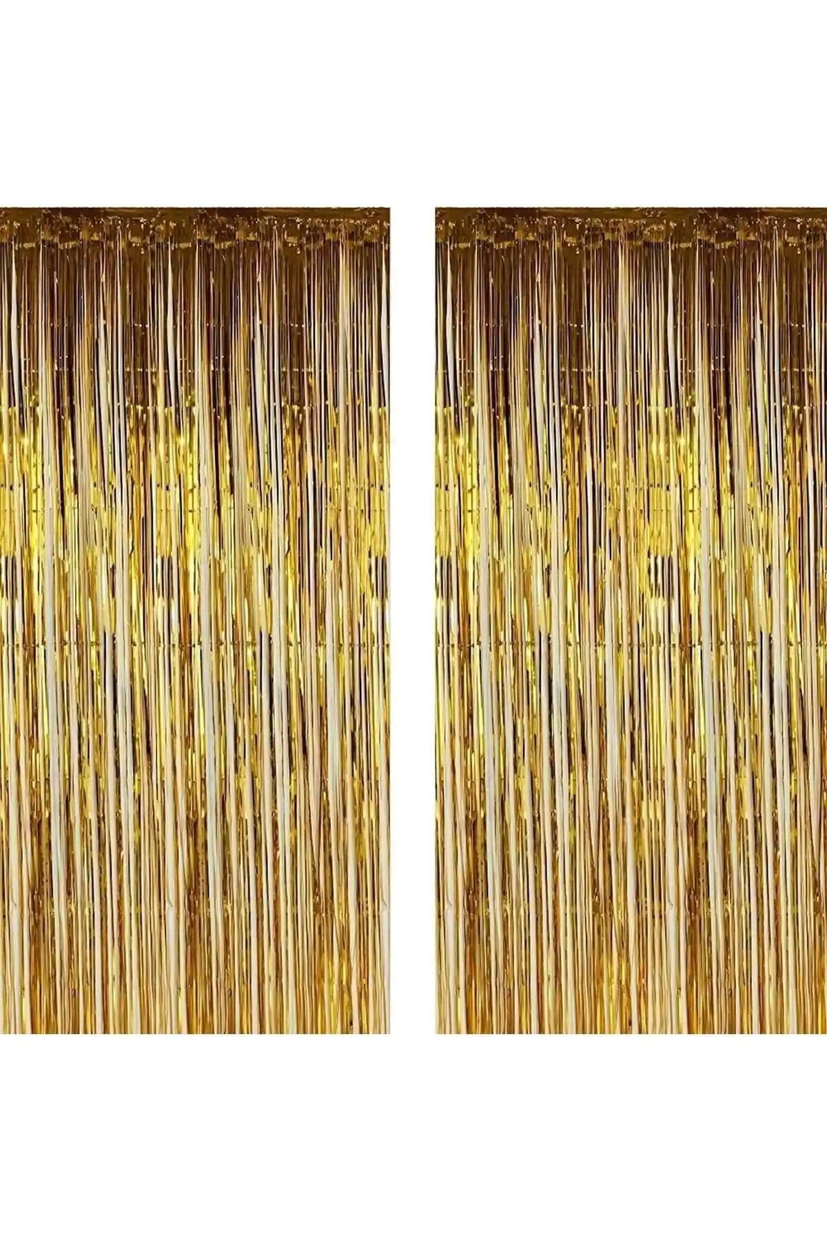 Gold Kapı Duvar Parti Fon Arka Perde Dekorasyonu, Doğum Günü ve Temalı Etkinlikler İçin Uygun