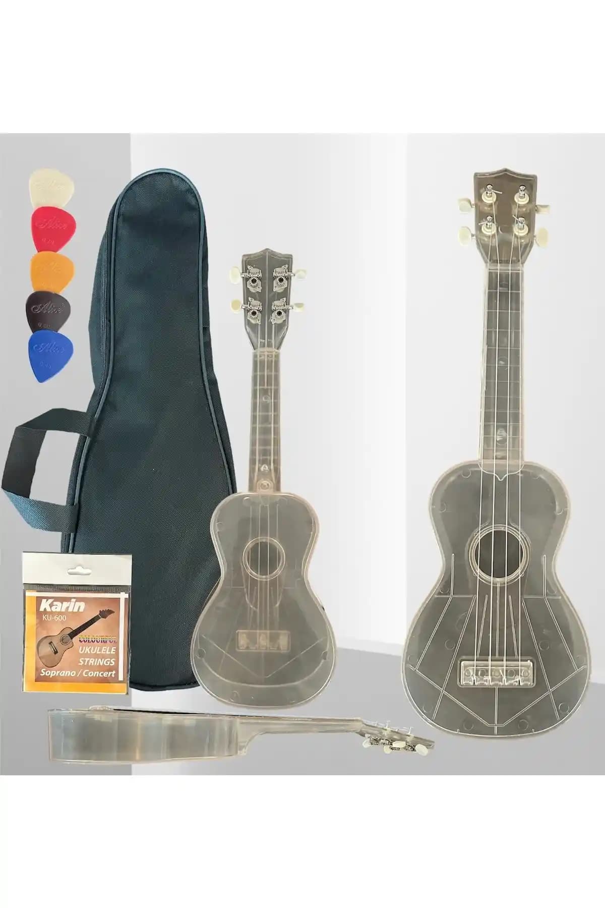 Gonzales Şeffaf Soprano Ukulele: Dayanıklı ve Hafif Tasarımıyla Eğitim ve Başlangıç Seviyesi İçin Uygun