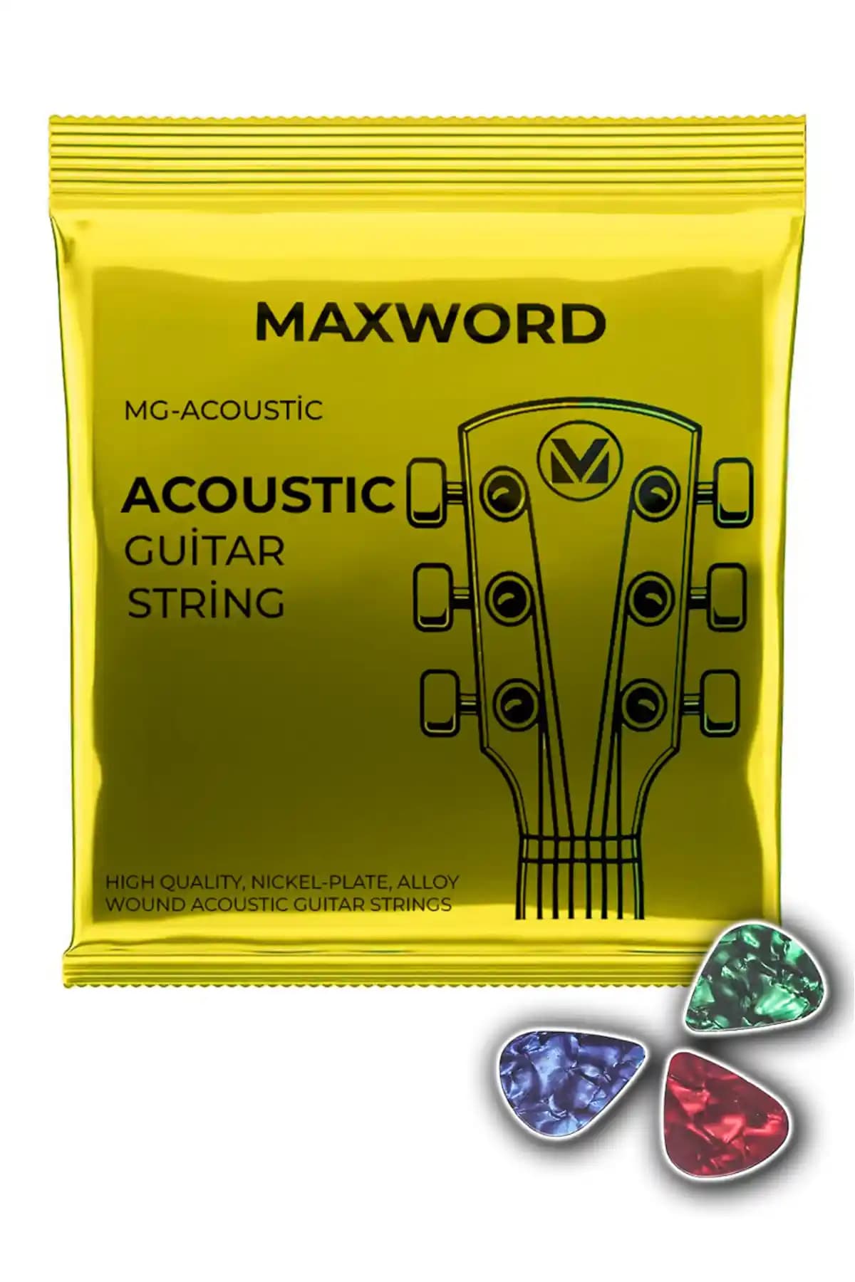 Maxword GT-Acoustic Kaliteli Akustik Gitar Teli Seti ile Ses Kalitenizi Artırın