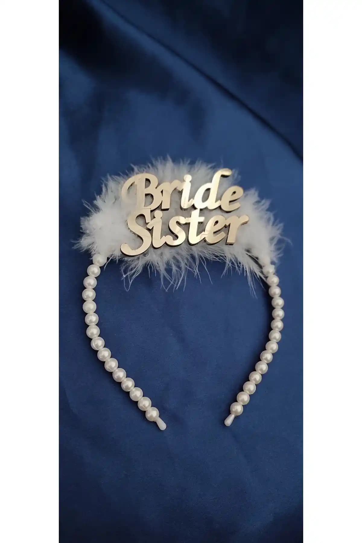 MerHan Party Bride Sister Taç Altın Renkli Şık ve Zarif Düğün ve Kutlama Aksesuarı