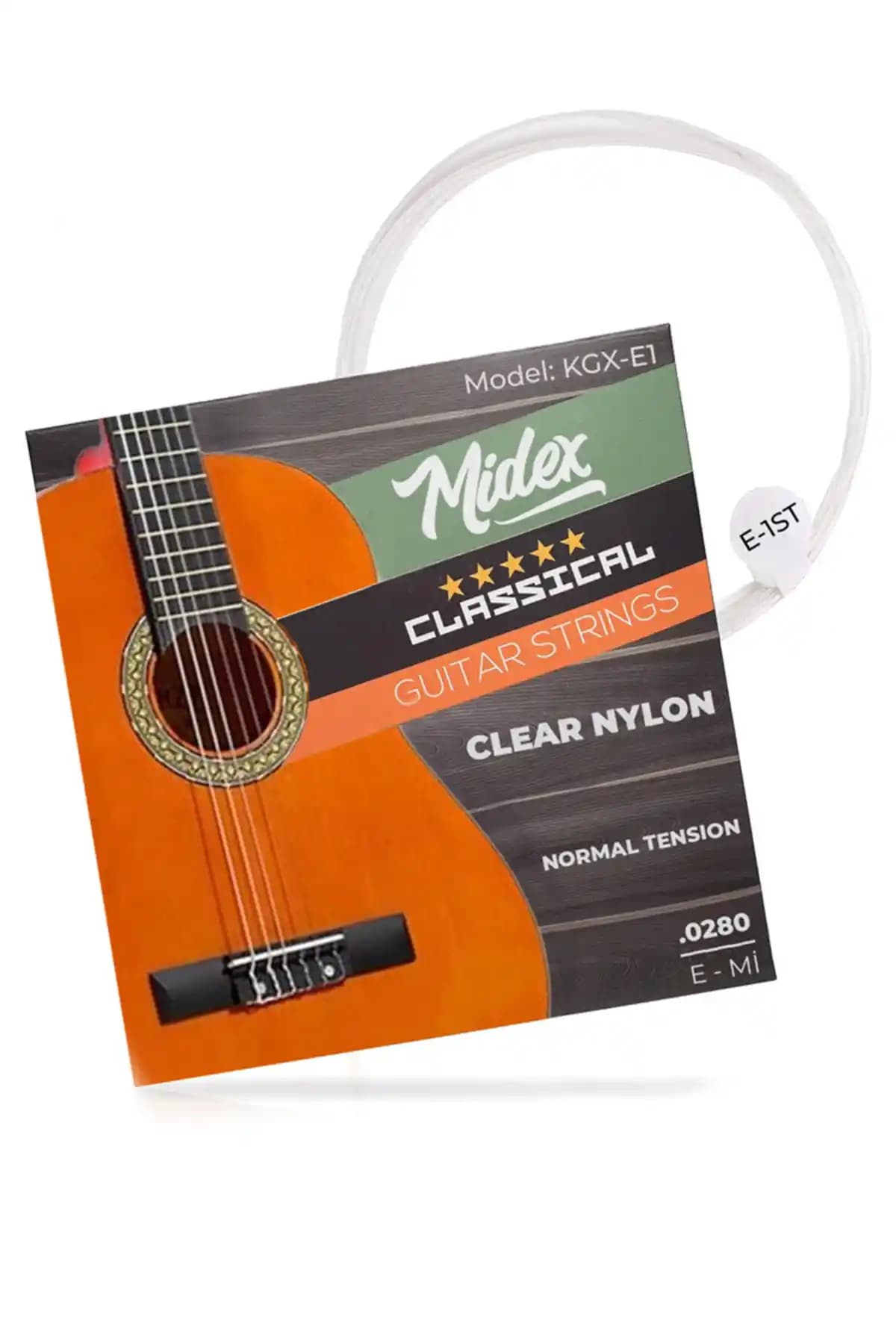 Midex E-1ST Klasik Gitar Teli Yüksek Ses Kalitesi ve Dayanıklılık Sunar