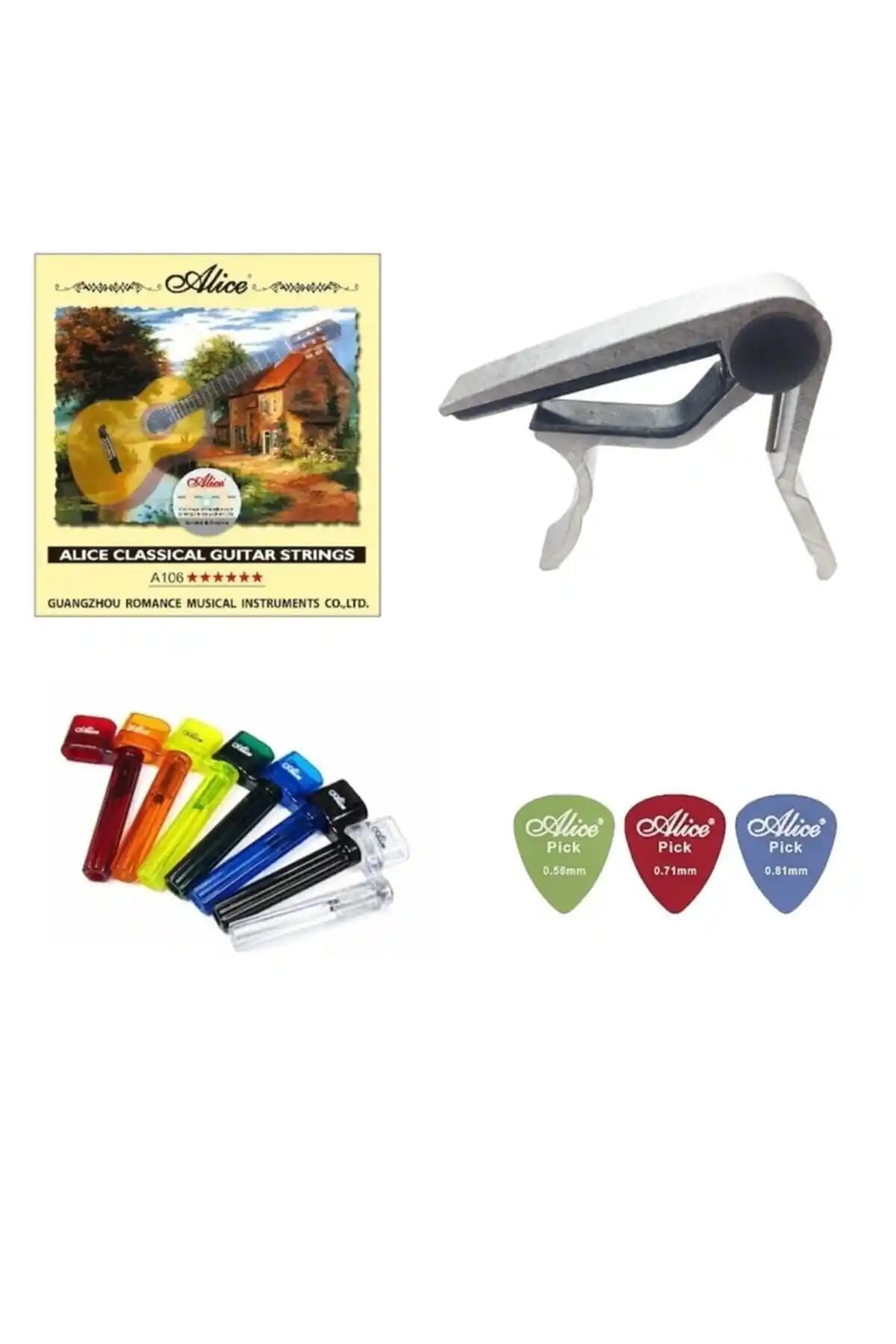 My Yonca Kapo+ Burgu Çevirici ve Alice Klasik Gitar Teli Seti Müzik Tutkunlarının Tercihi