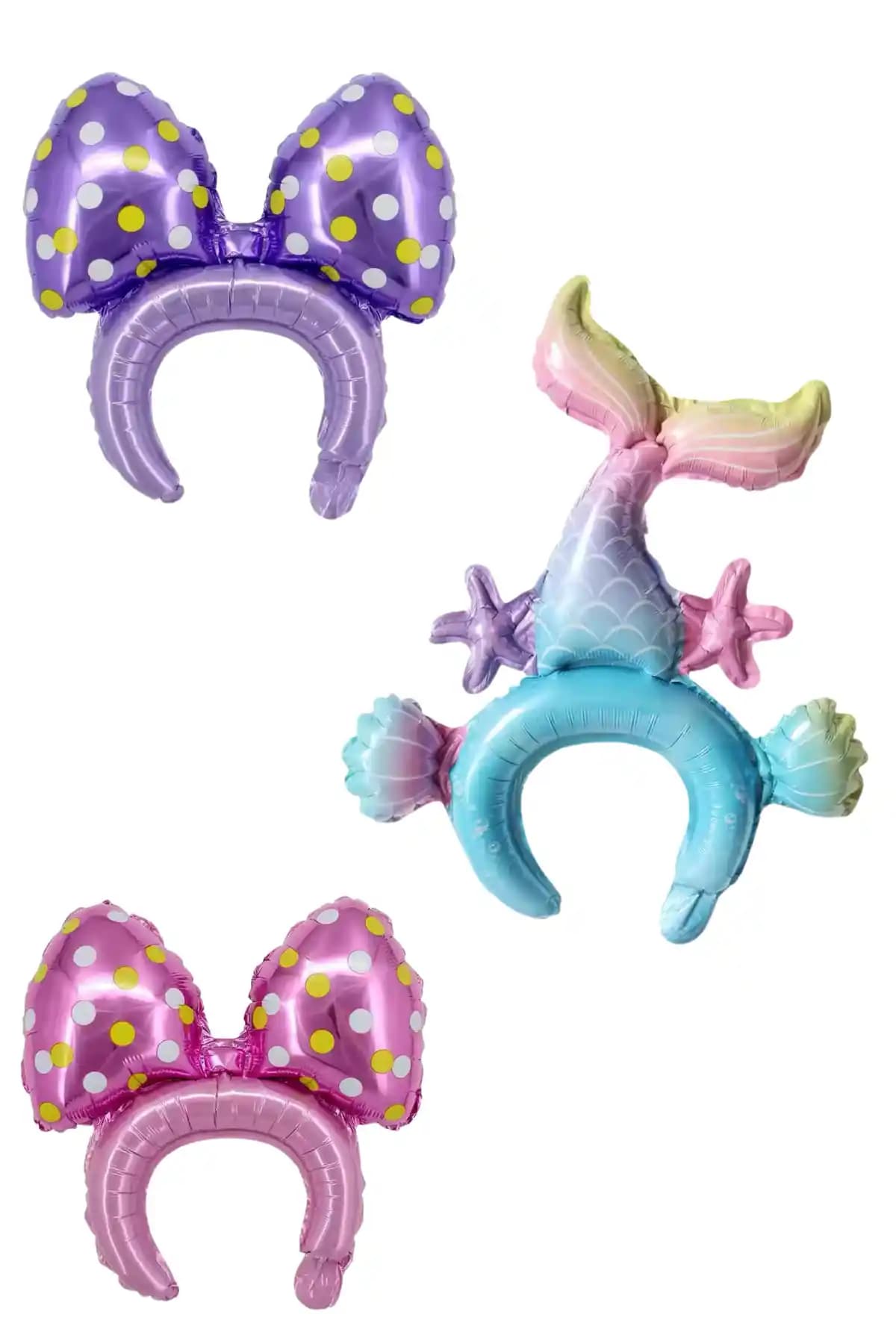 Öz Ambalaj 3’lü Büyük Parti Tacı: Renkli ve Tekrar Kullanılabilir Parti Dekorasyonu