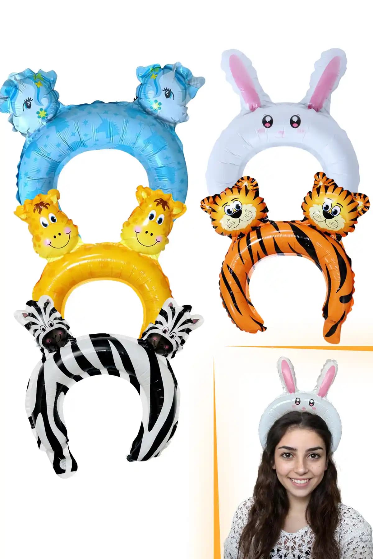 Öz Ambalaj 5'li Parti Doğum Günü Tacı Seti Şık ve Renkli Kutlamalar İçin Uygun