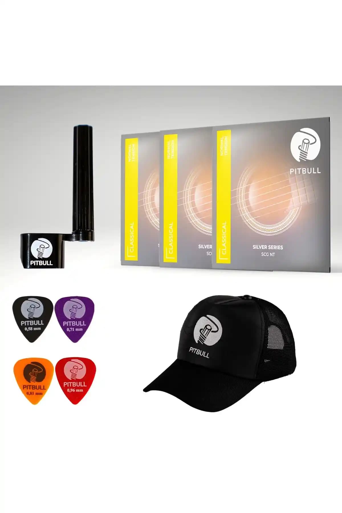Pitbull Silver Seri Klasik Gitar Teli Seti: Dayanıklı ve Yüksek Kaliteli Gitar Aksesuarları