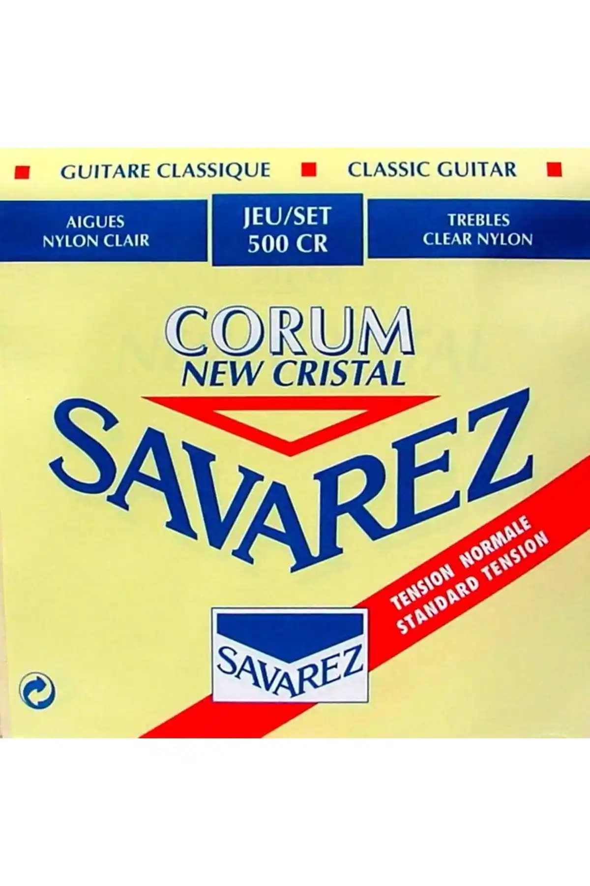Savarez Corum New Crystal Rouge Klasik Gitar Teli Fransa Menşei Yüksek Performanslı