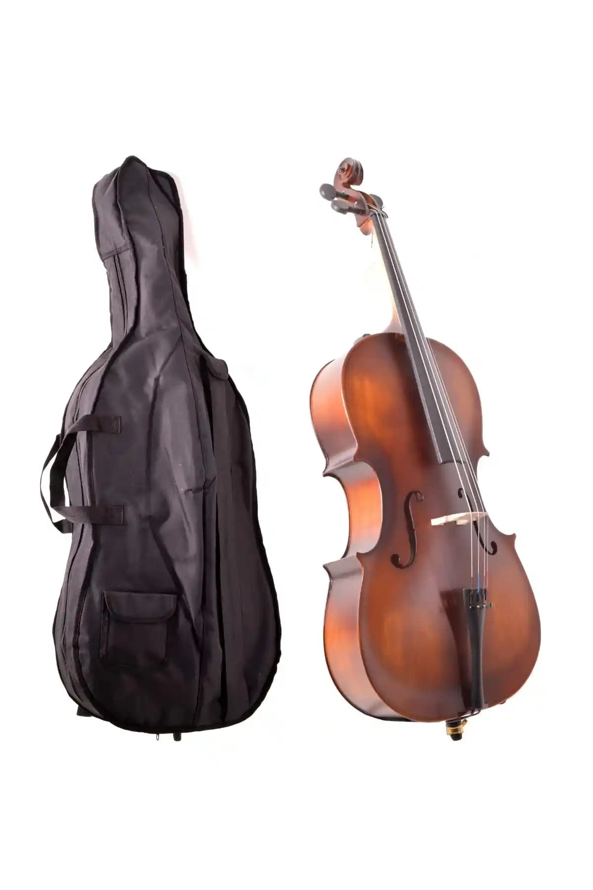 Türkiye Üretimi 3/4 Mat El Cilalı Çello Profesyonel ve Başlangıç Seviyesi Müzisyenler İçin
