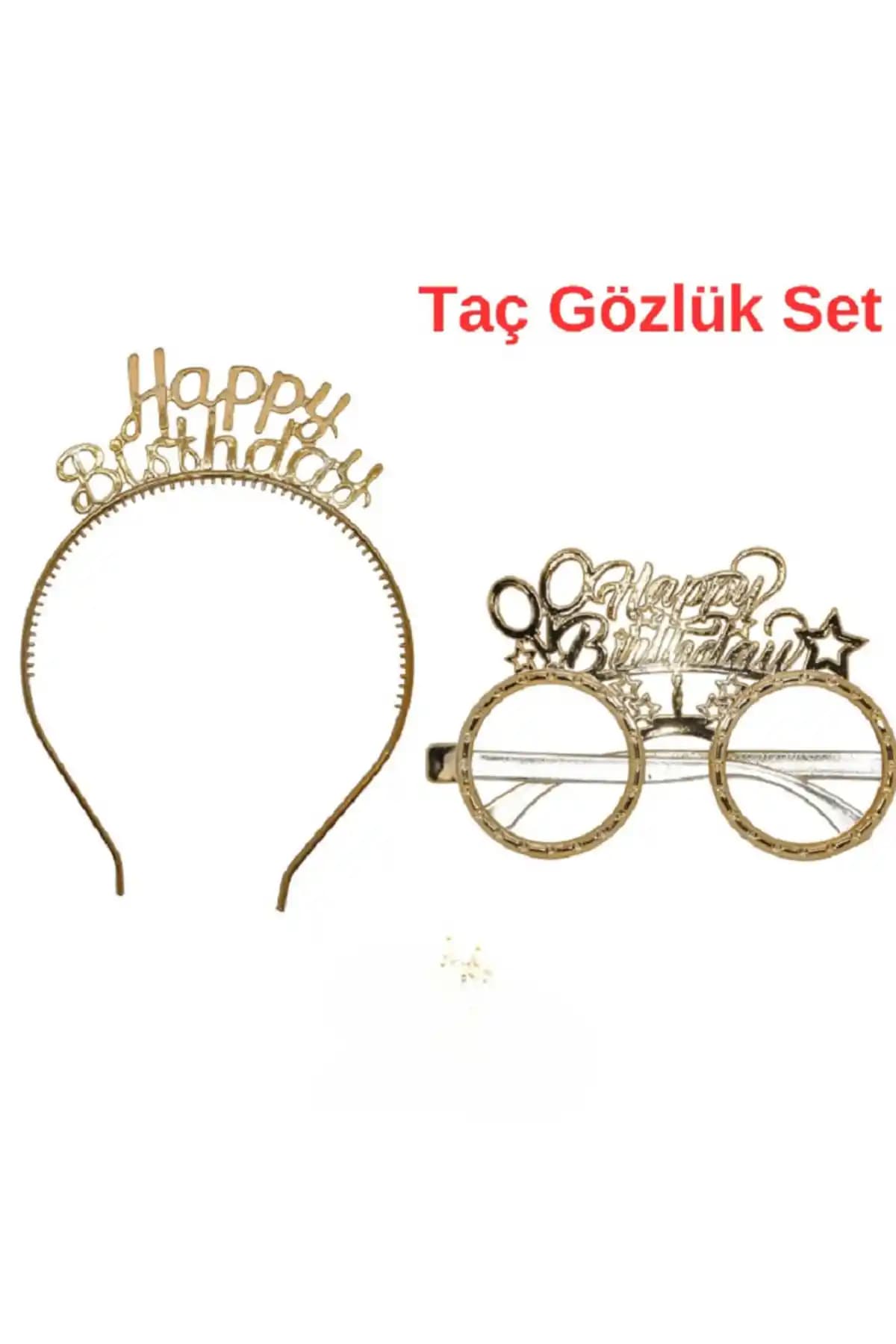 Turkuaz Parti'nin Gold Taç Gözlük Seti ile Kutlamalarınızı Şıklıkla Taçlandırın