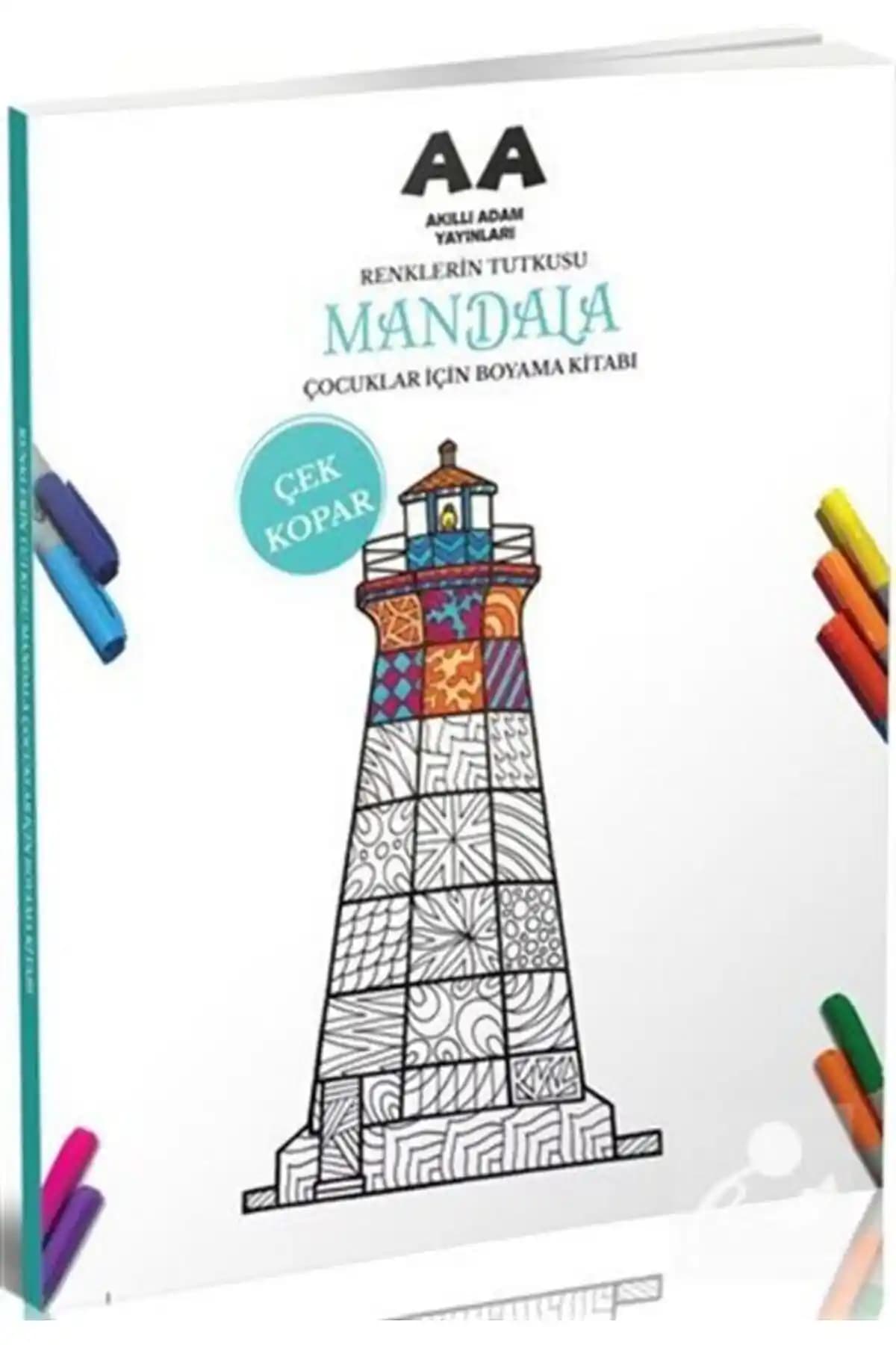 Akıllı Adam Mandala Renklerin Tutkusu: Çocuklar İçin Eğitici ve Yaratıcı Boyama Kitabı