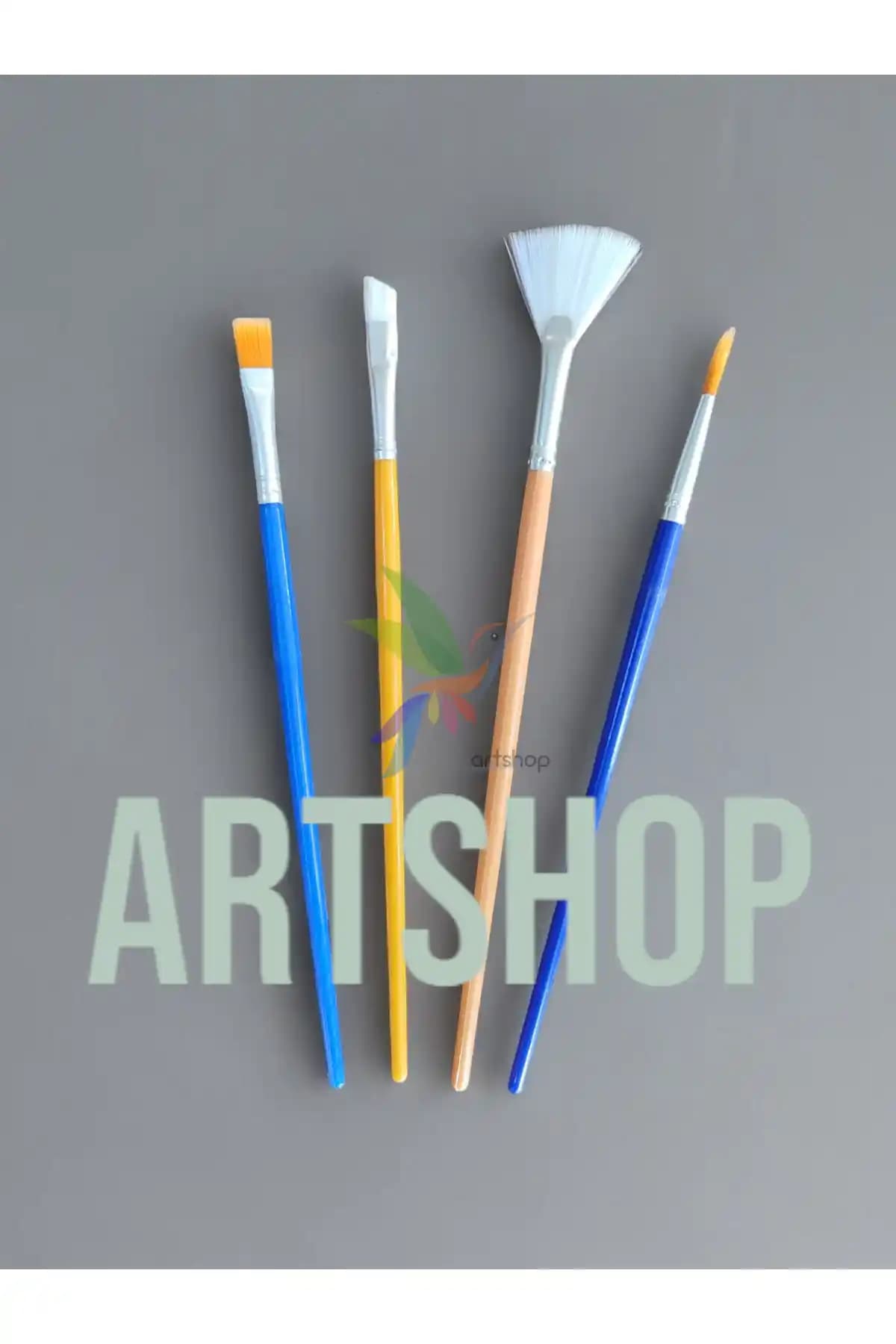 Artshop 4'lü Multi Set Sanatsal Resim Fırçası Seti ile Profesyonel Boyama Deneyimi