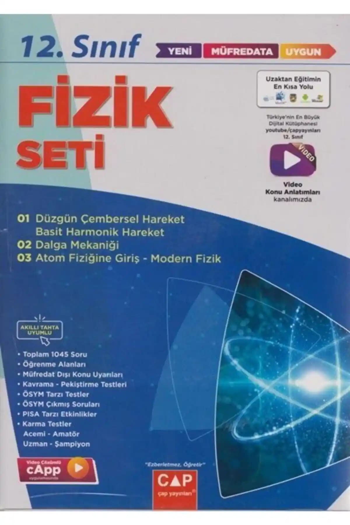 Çap Yayınları 12. Sınıf Fizik Anadolu Lisesi Seti Fenomen Seçimi TYT ve AYT Hazırlık