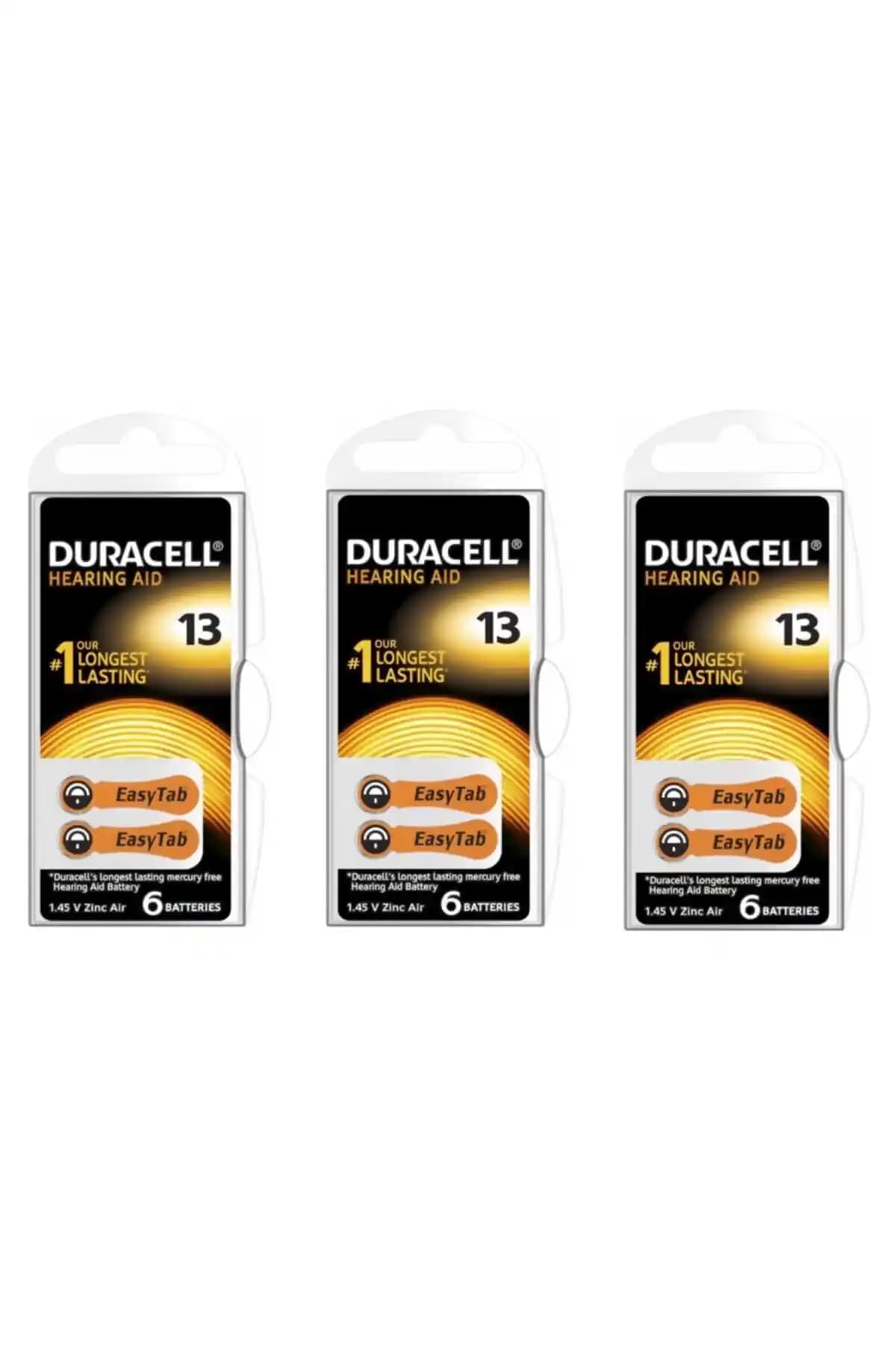 Duracell Actıvaır 13 Numara Kulaklık Pili 18'li Paket - Uzun Ömürlü ve Dayanıklı