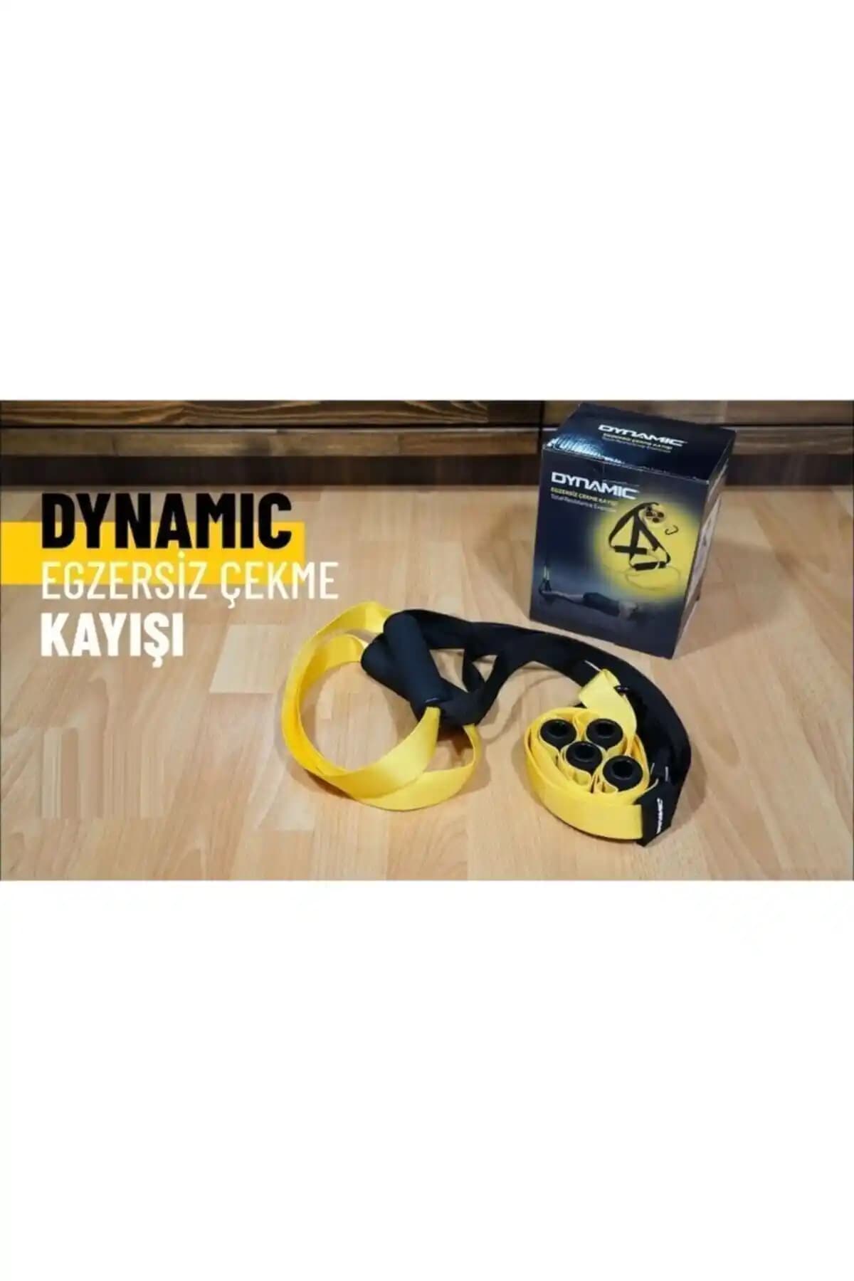 Dynamic Dynamıc 195 cm Egzersiz Çekme Kayışı: Evde Dayanıklı ve Ayarlanabilir Spor Ekipmanı