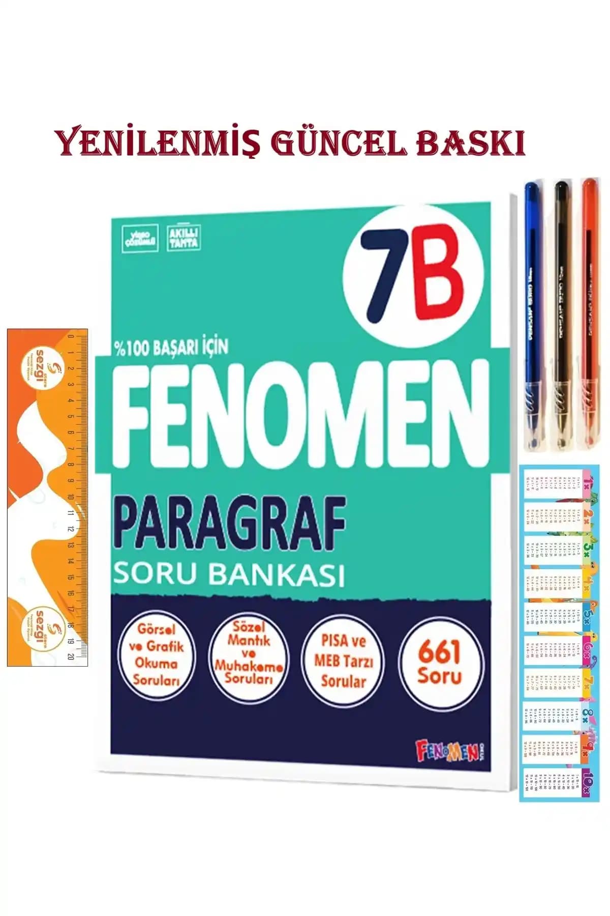 Fenomen Yayıncılık 7. Sınıf 7 Paragraf B Soru Bankası 2025-2026 Türkçe/Edebiyat Kaynağı